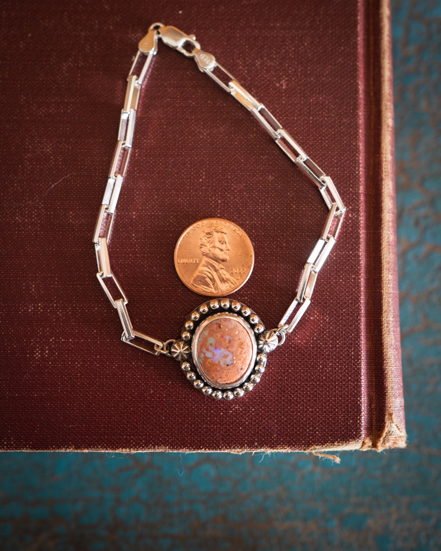 Natural Mexican Fire Opal Bracelet