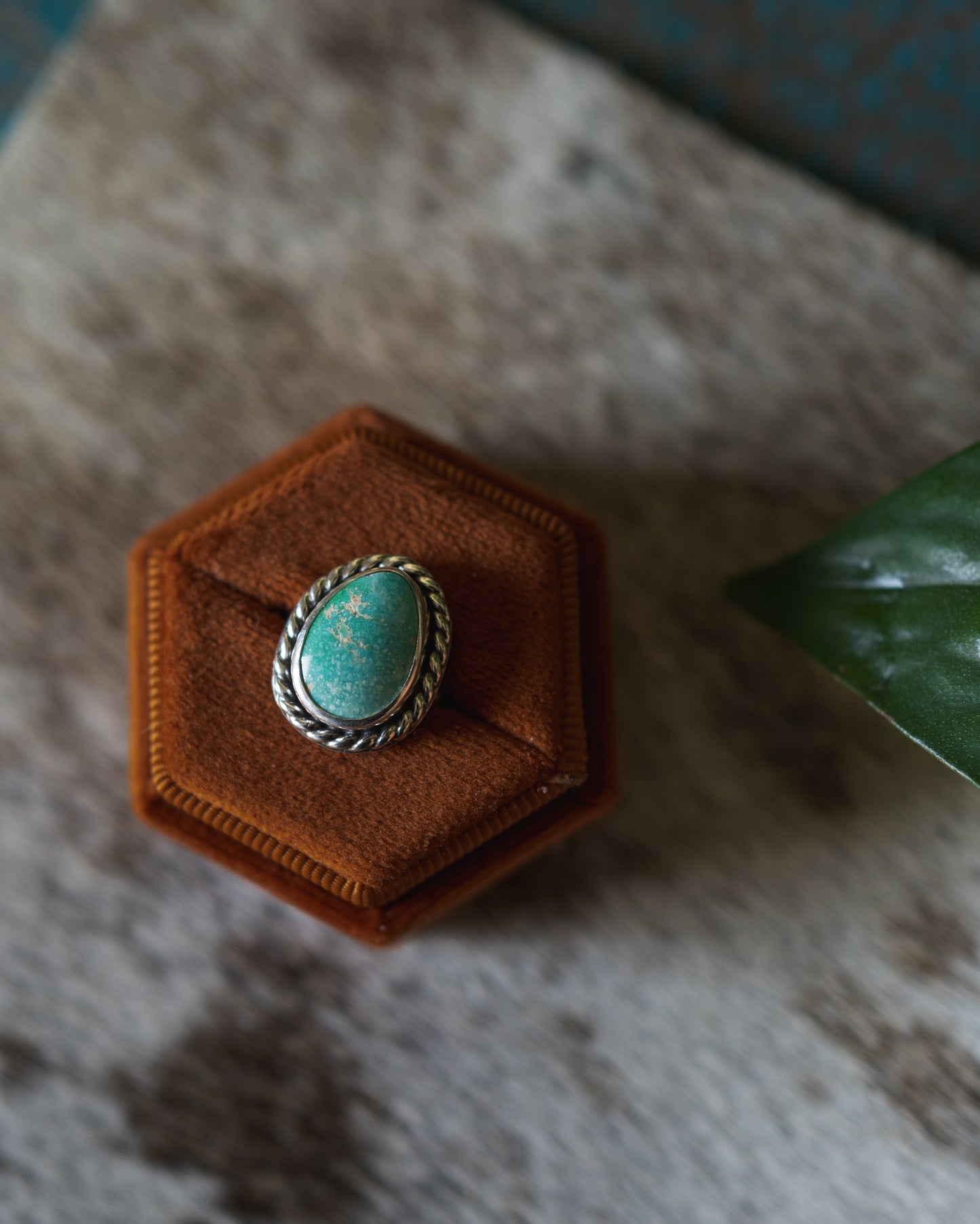 Natural Happy Turquoise Ring
