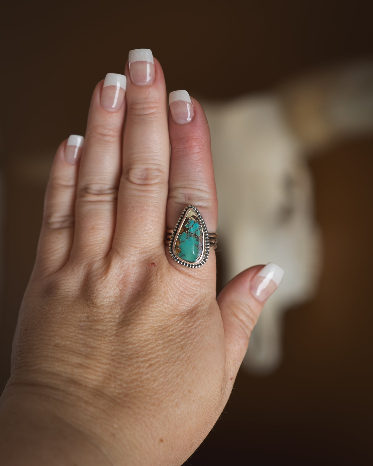 Natural Royston Turquoise Ring