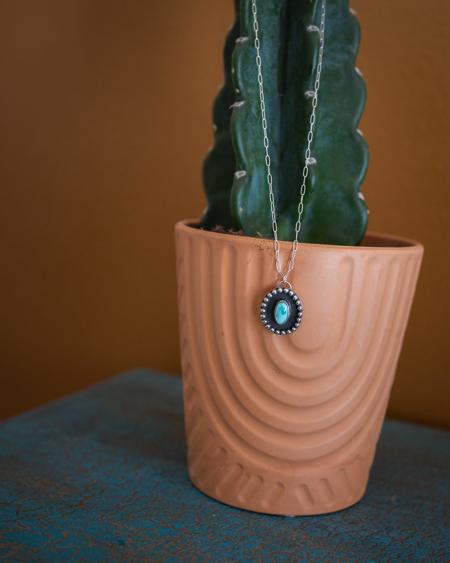 Natural Ol’ Willie Turquoise Shadow Necklace