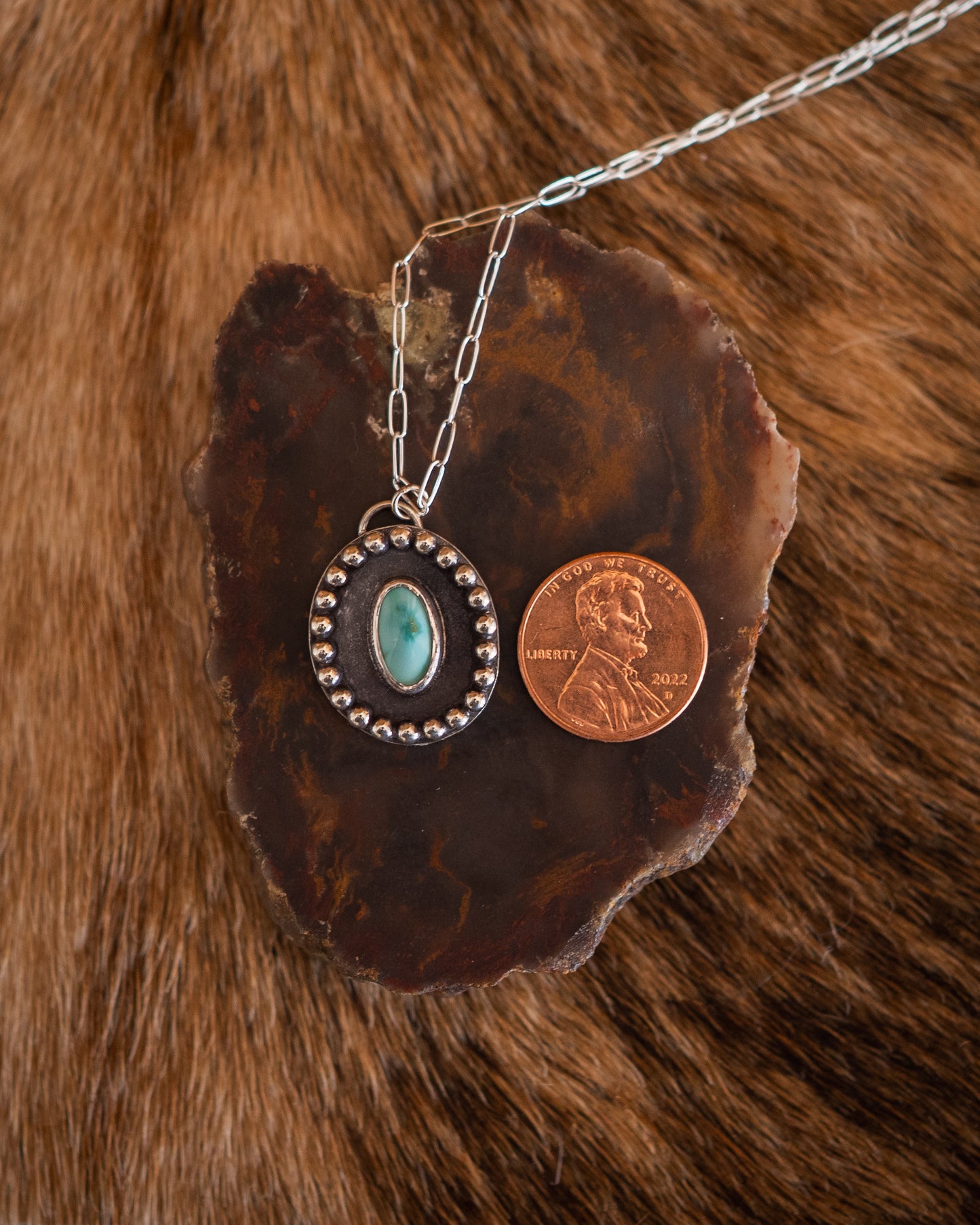 Natural Ol’ Willie Turquoise Shadow Necklace