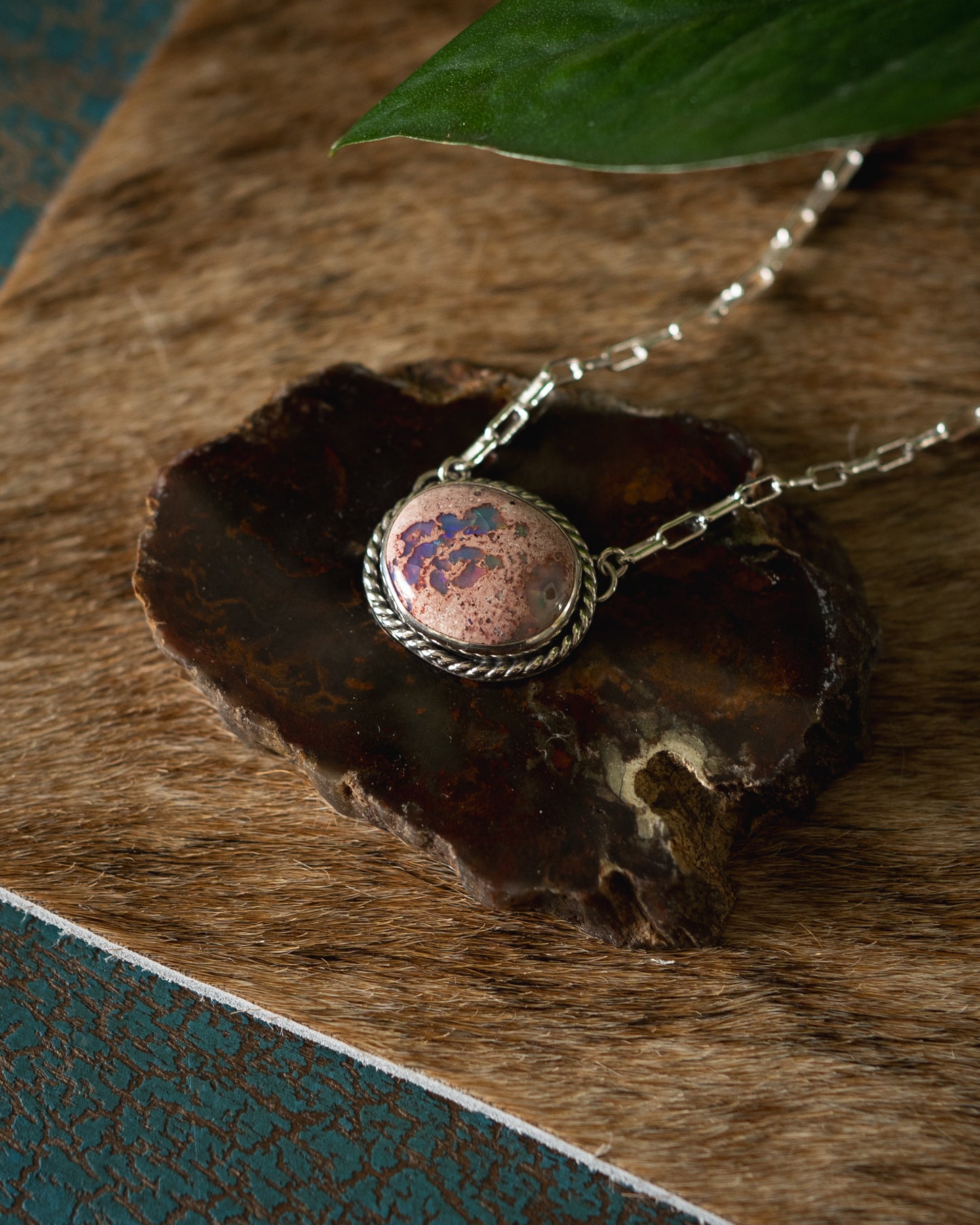 Flashy Natural Fire Opal Necklace