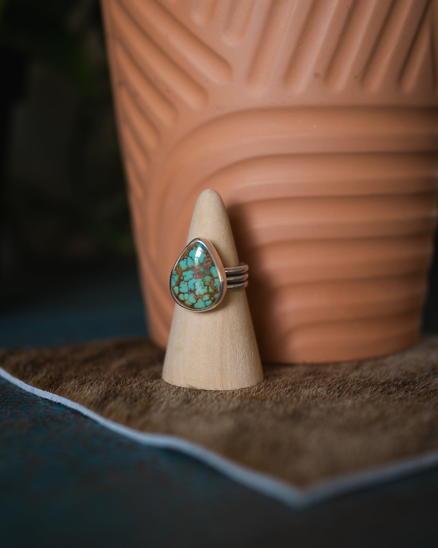 Natural Royston Turquoise Ring