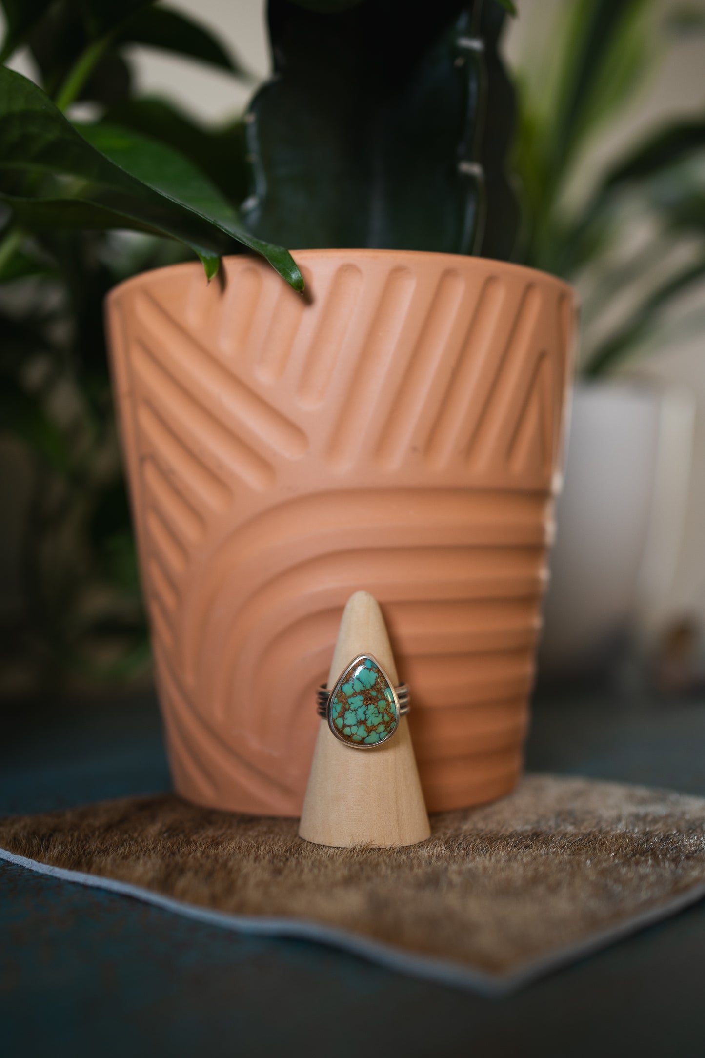 Natural Royston Turquoise Ring