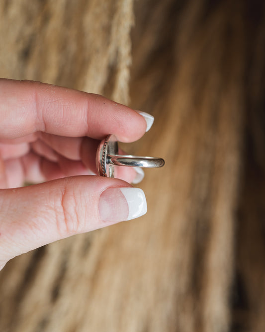 Flashy Orange Natural Fire Opal Ring