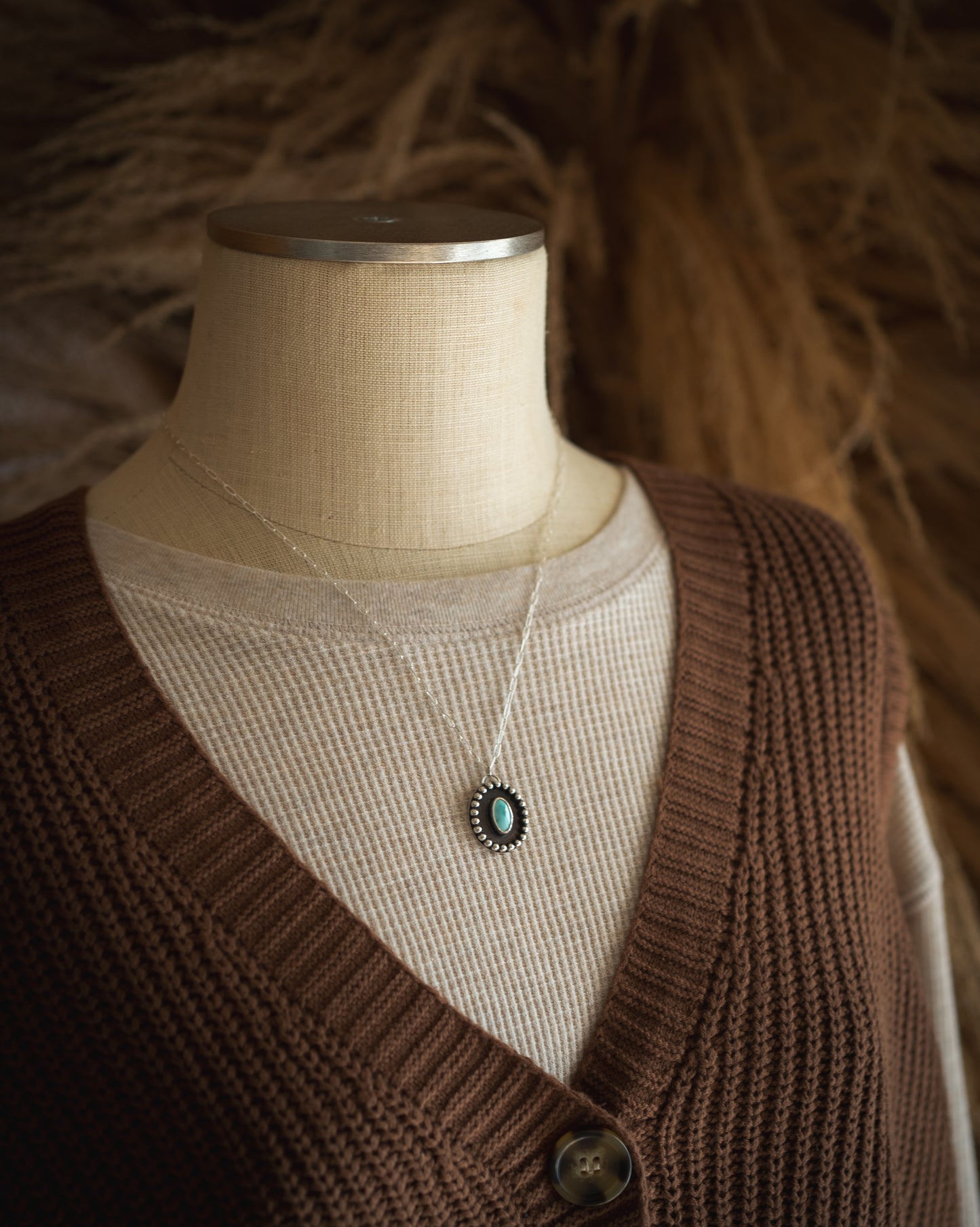 Natural Ol’ Willie Turquoise Shadow Necklace