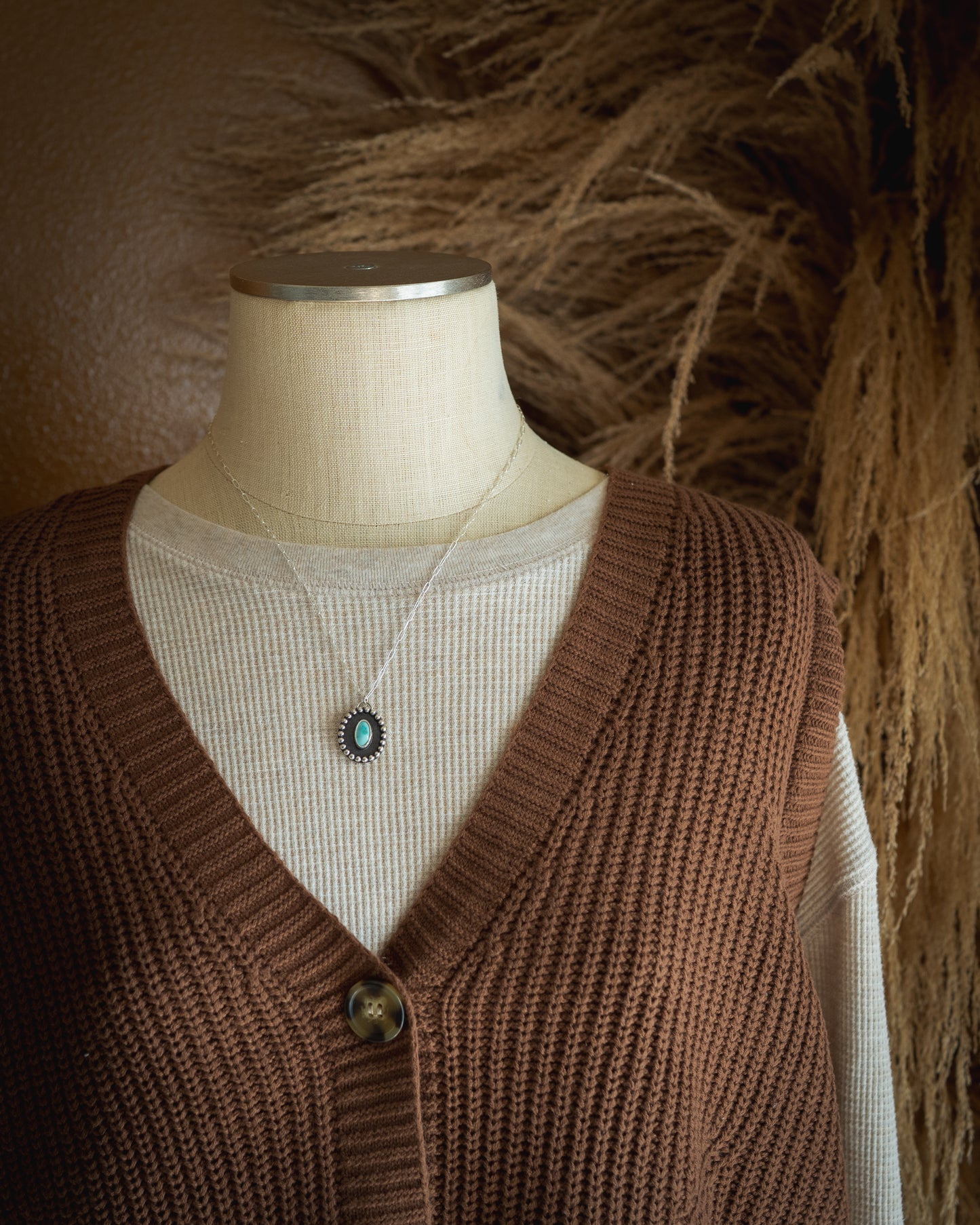 Natural Ol’ Willie Turquoise Shadow Necklace