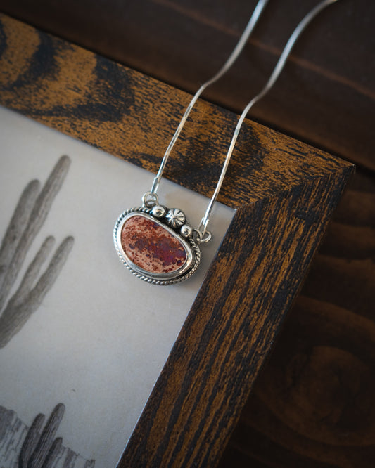 Flashy Natural Mexican Fire Opal Necklace