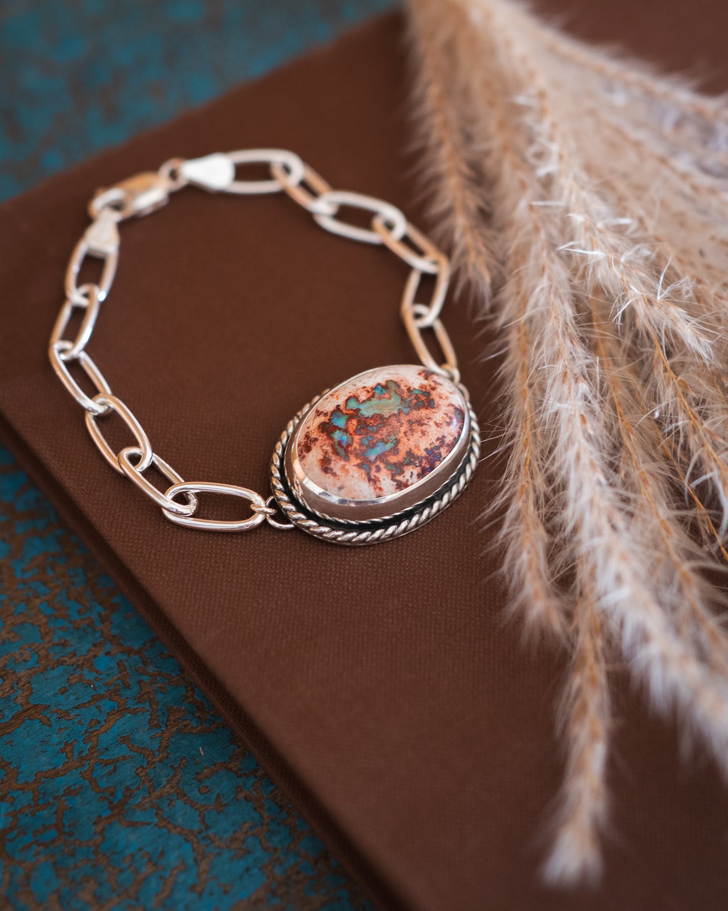 Natural Mexican Fire Opal Bracelet