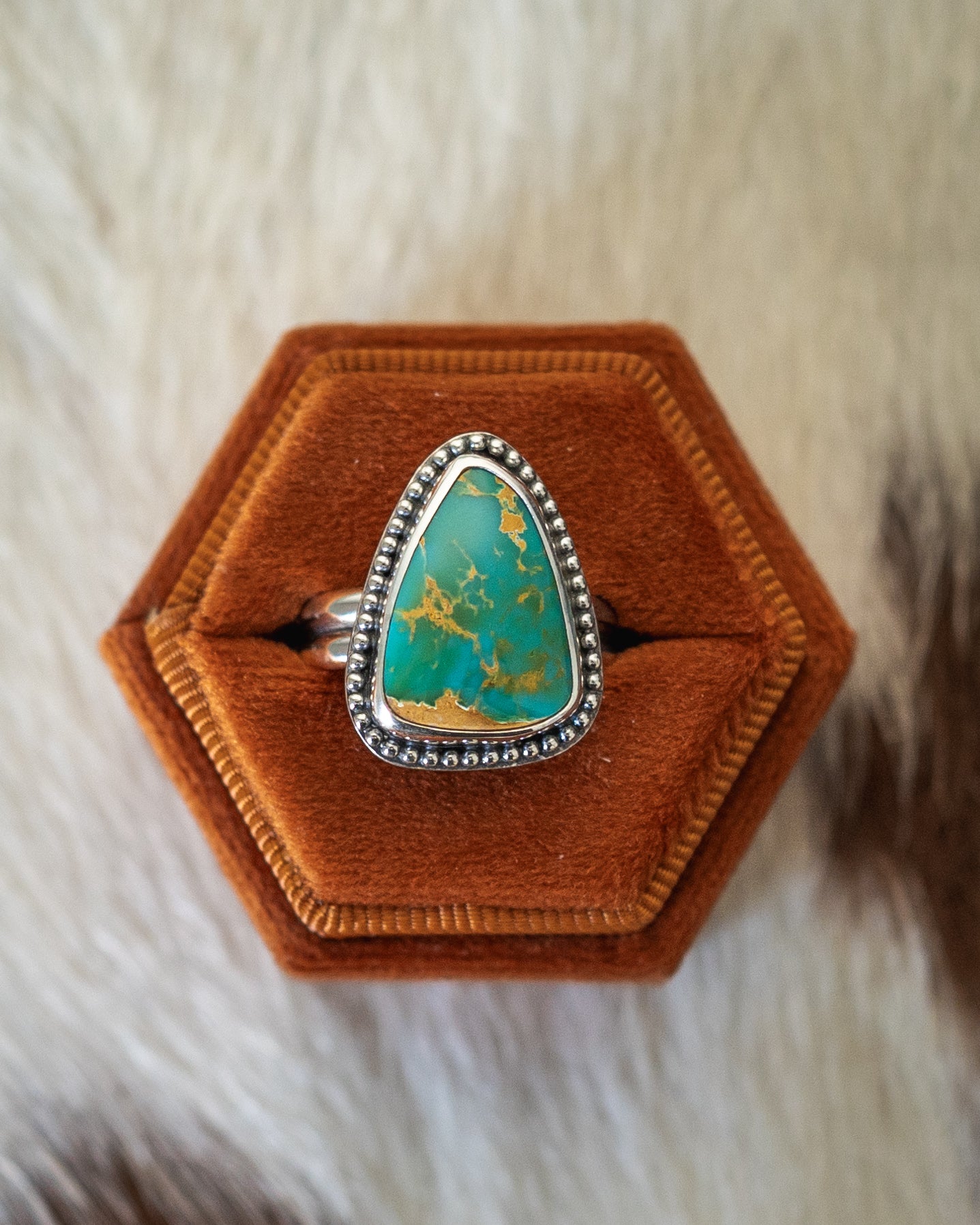 Vibrant Natural Royston Turquoise Ring