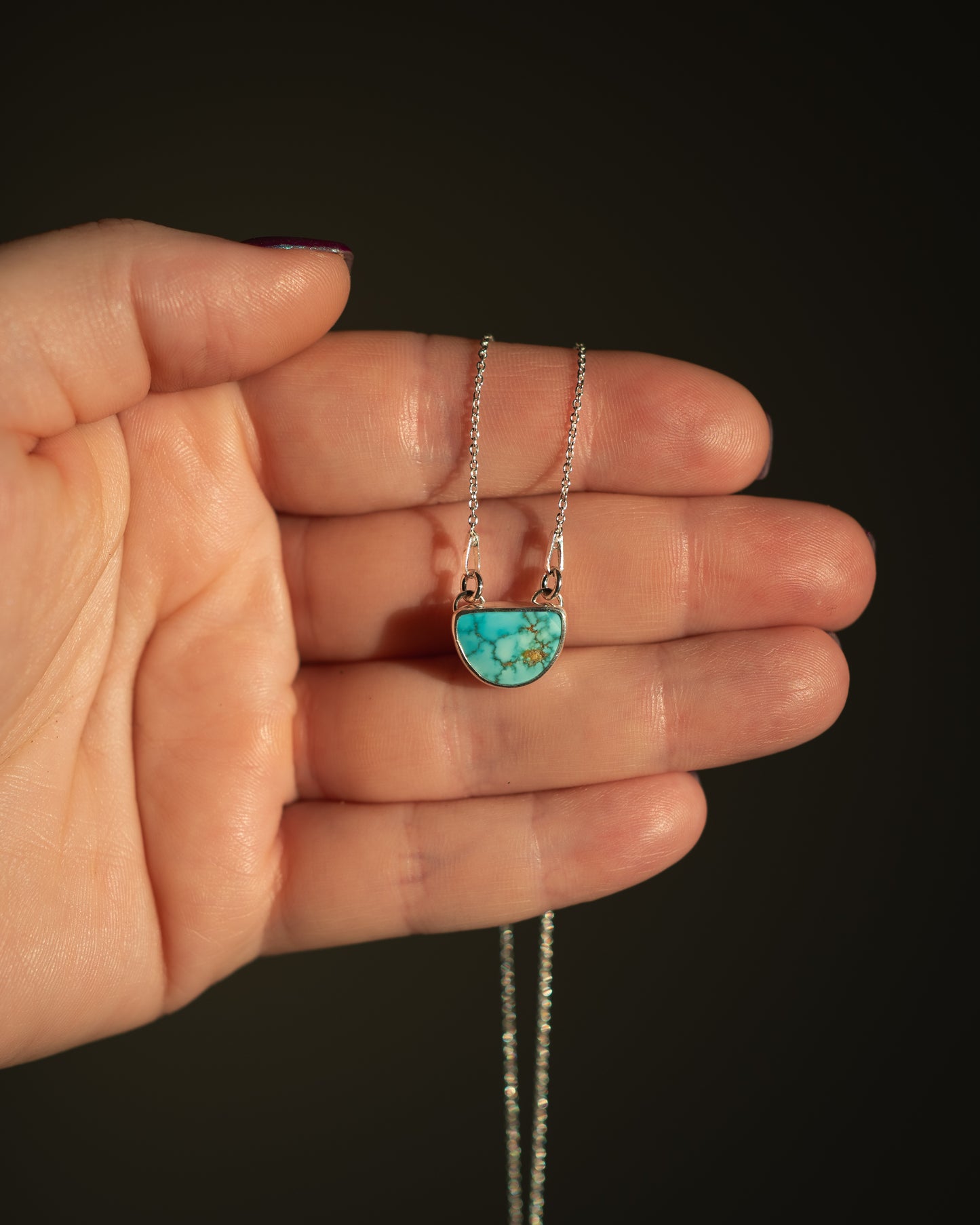 Dainty Natural Ol’ Willie Turquoise Necklace