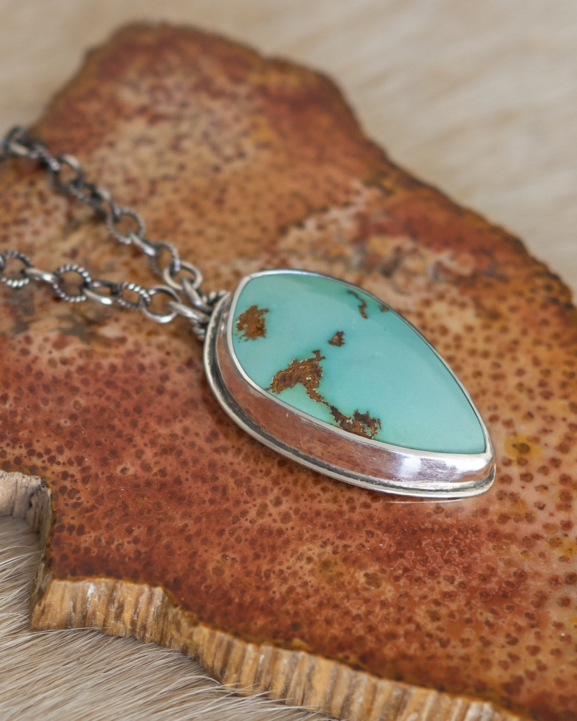 Natural High Grade Royston Turquoise Necklace