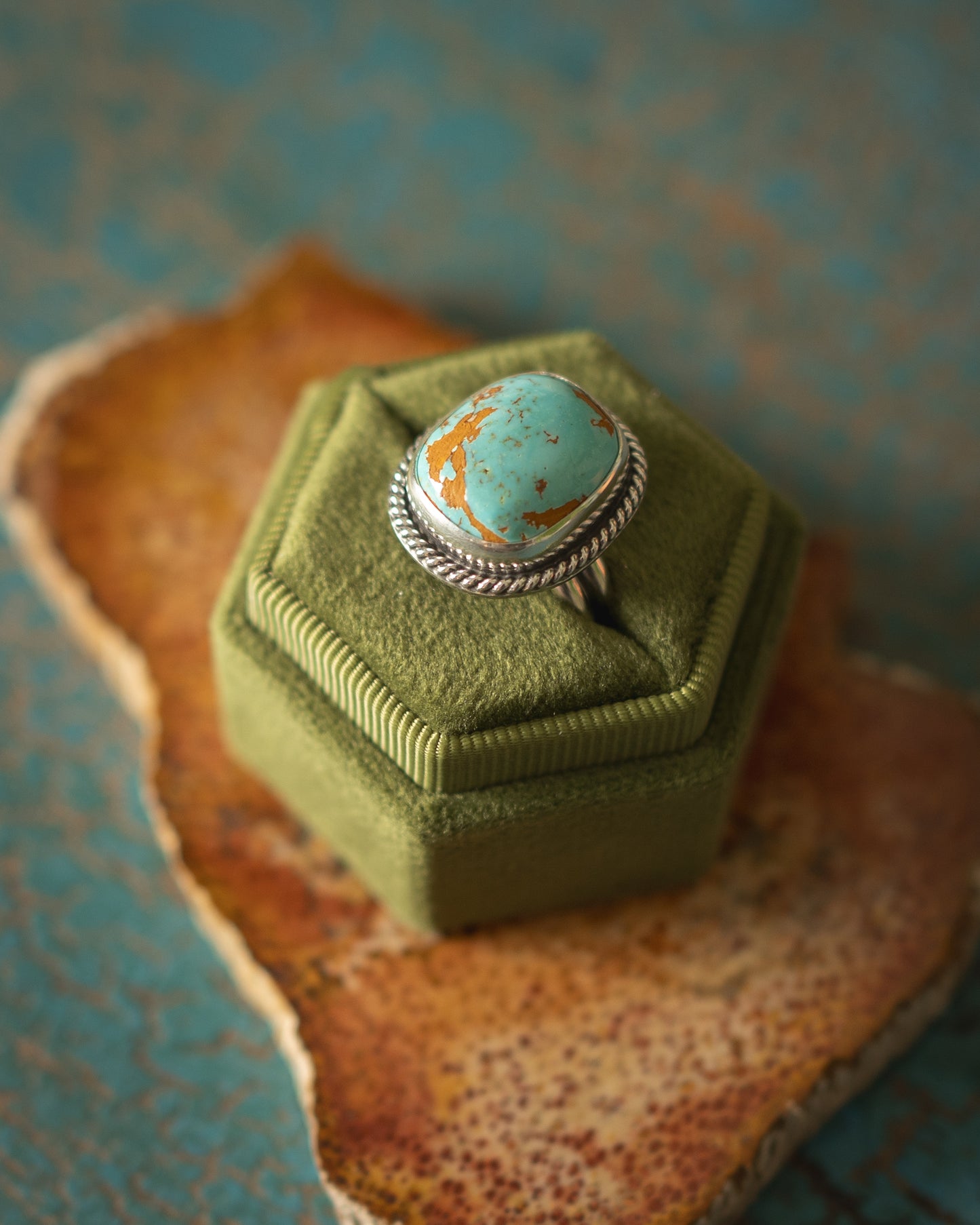 Natural Easterblue Turquoise Ring