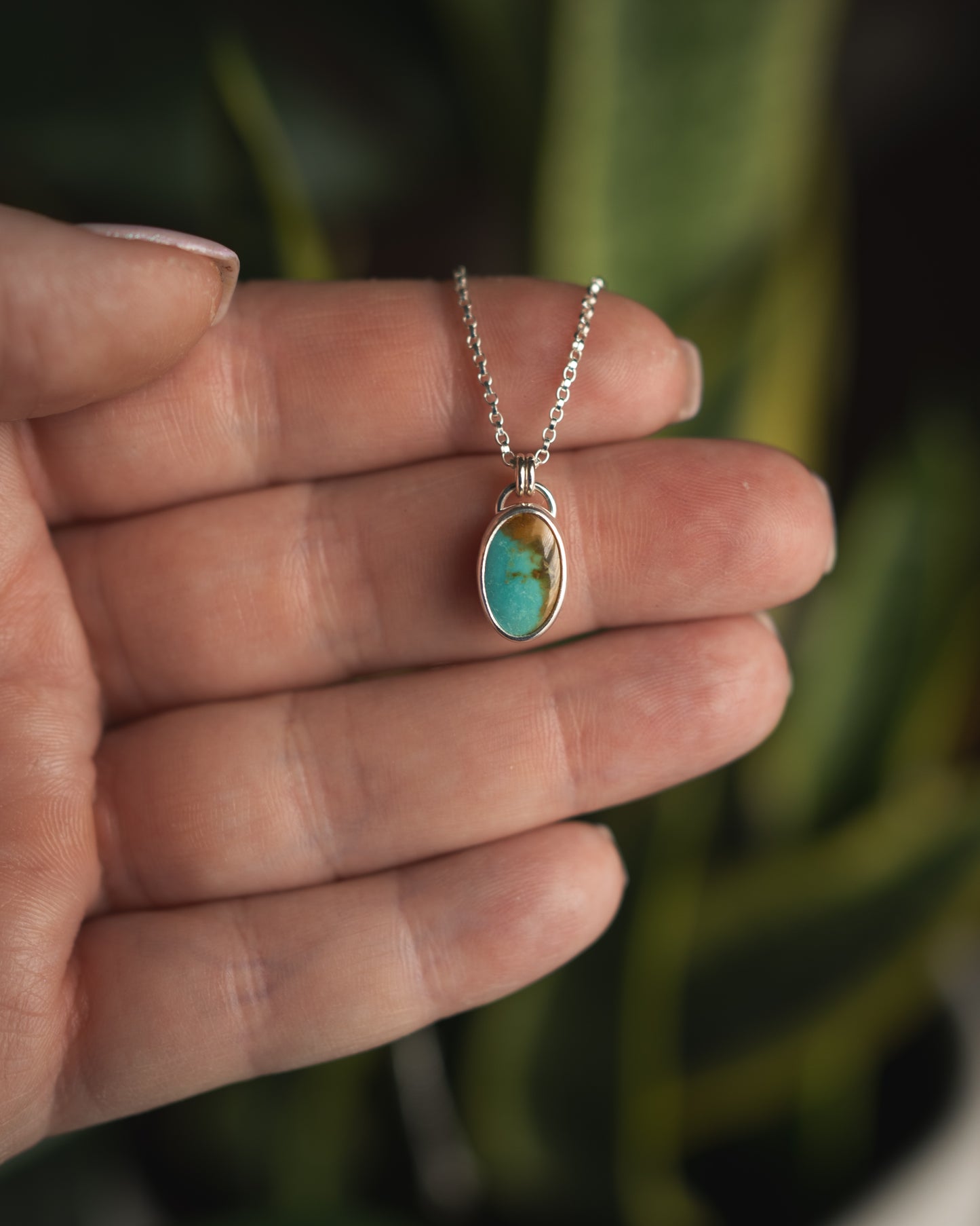 Dainty Natural Ol’ Willie Turquoise Necklace