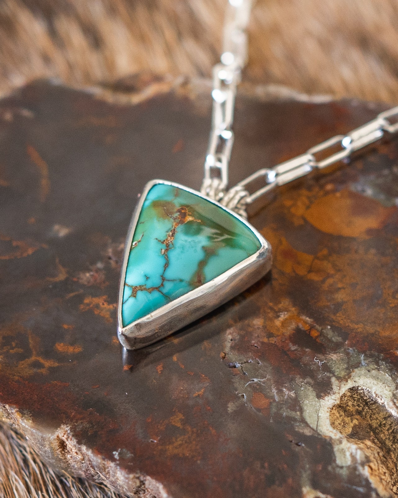 Natural Top Grade Royston Turquoise Necklace