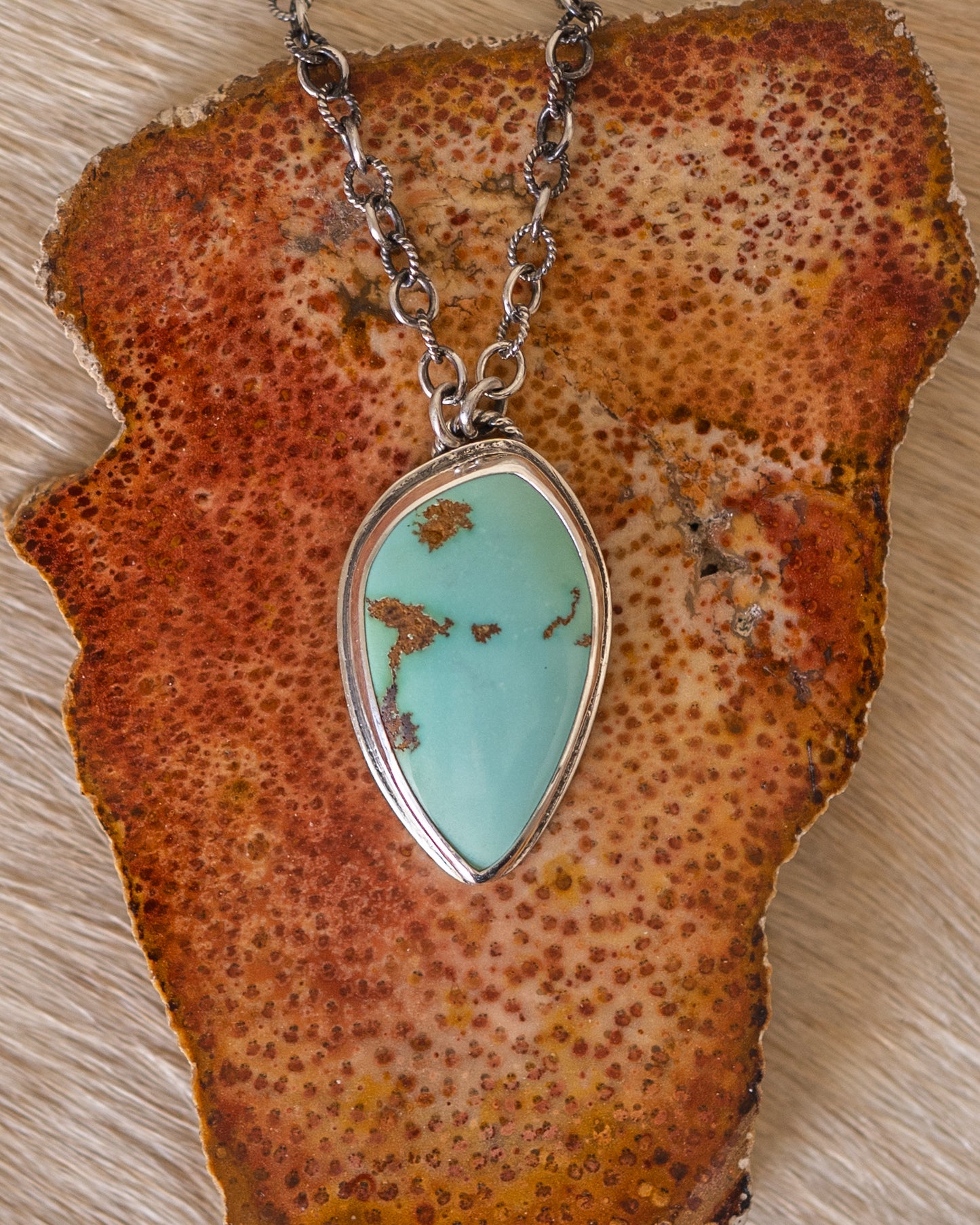 Natural High Grade Royston Turquoise Necklace