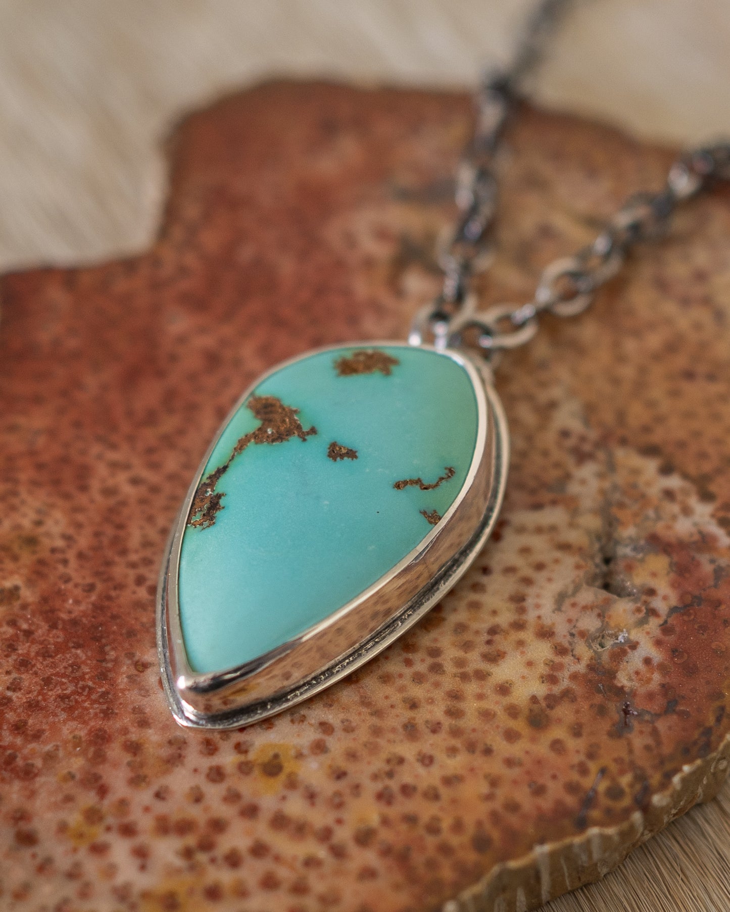 Natural High Grade Royston Turquoise Necklace