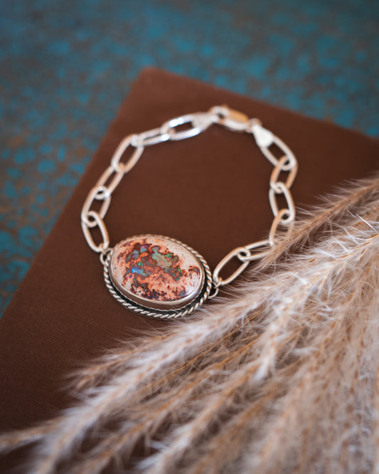 Natural Mexican Fire Opal Bracelet