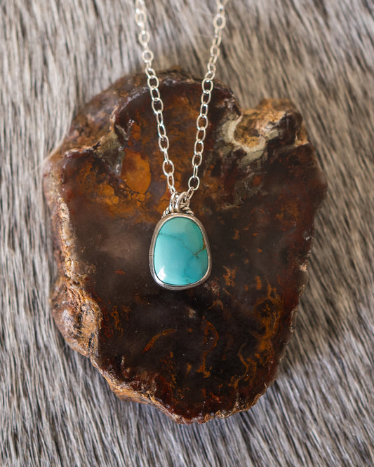 Dainty Natural Royston Turquoise Necklace