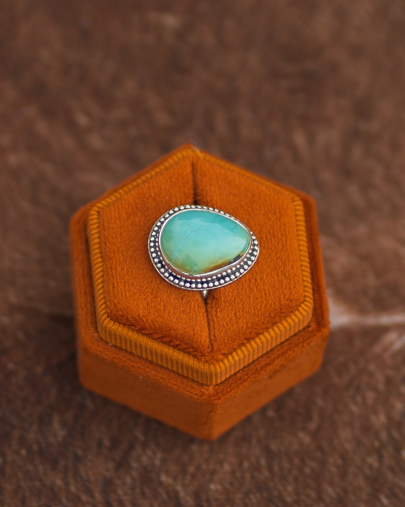 Natural Blackjack Turquoise Ring