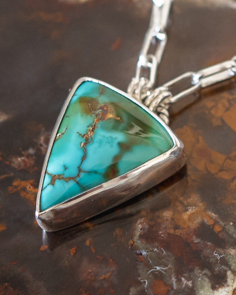 Natural Top Grade Royston Turquoise Necklace