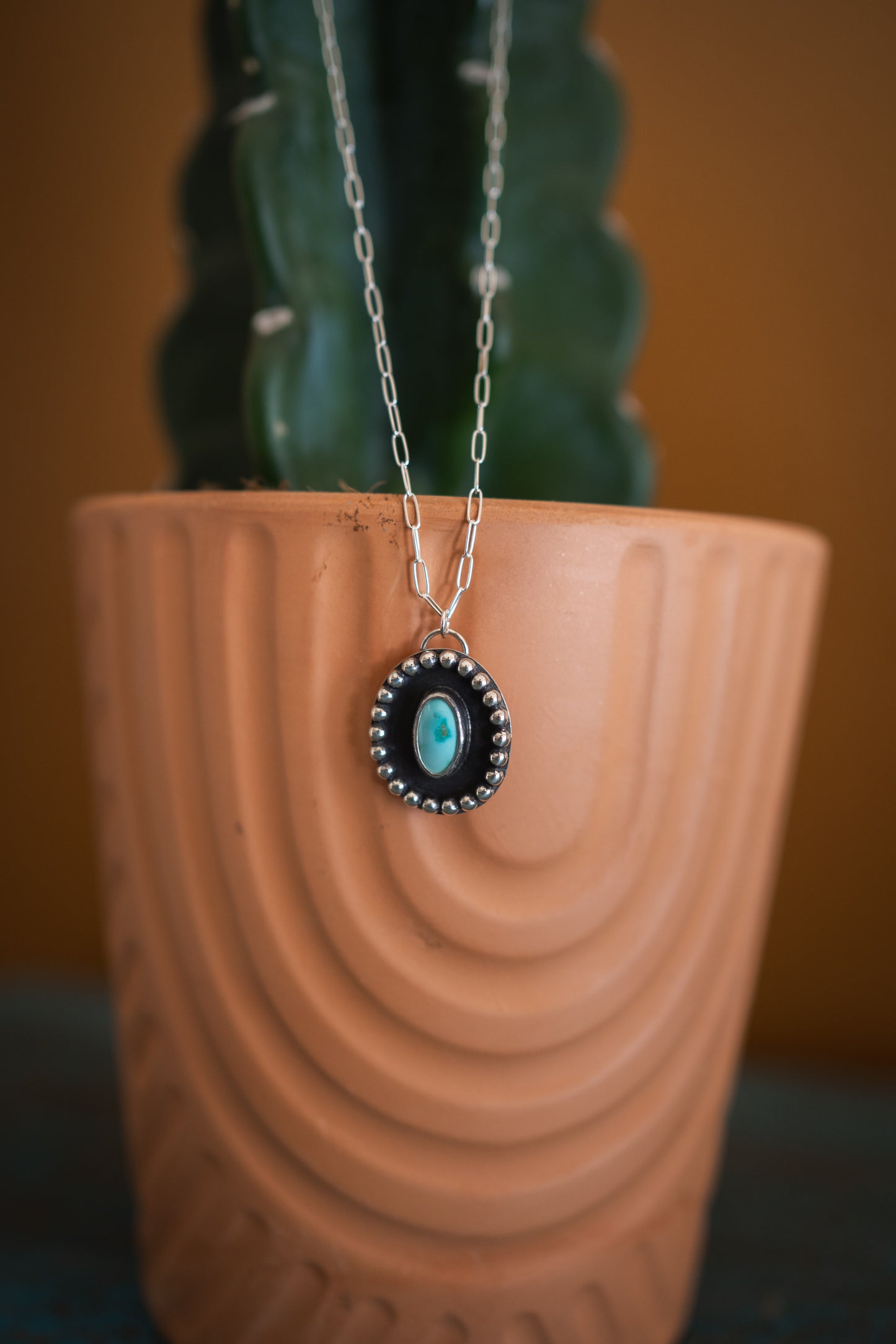 Natural Ol’ Willie Turquoise Shadow Necklace