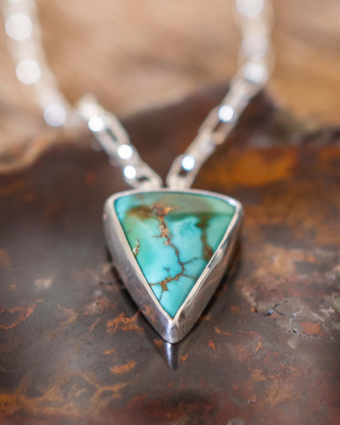 Natural Top Grade Royston Turquoise Necklace