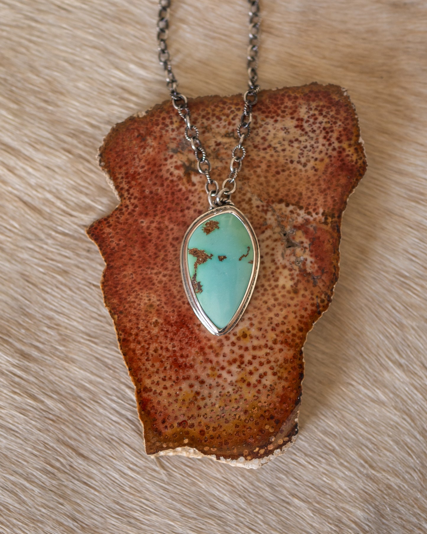 Natural High Grade Royston Turquoise Necklace