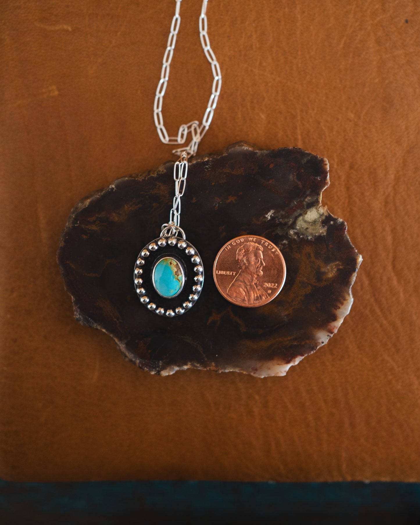 Natural Ol’ Willie Turquoise Shadow Necklace