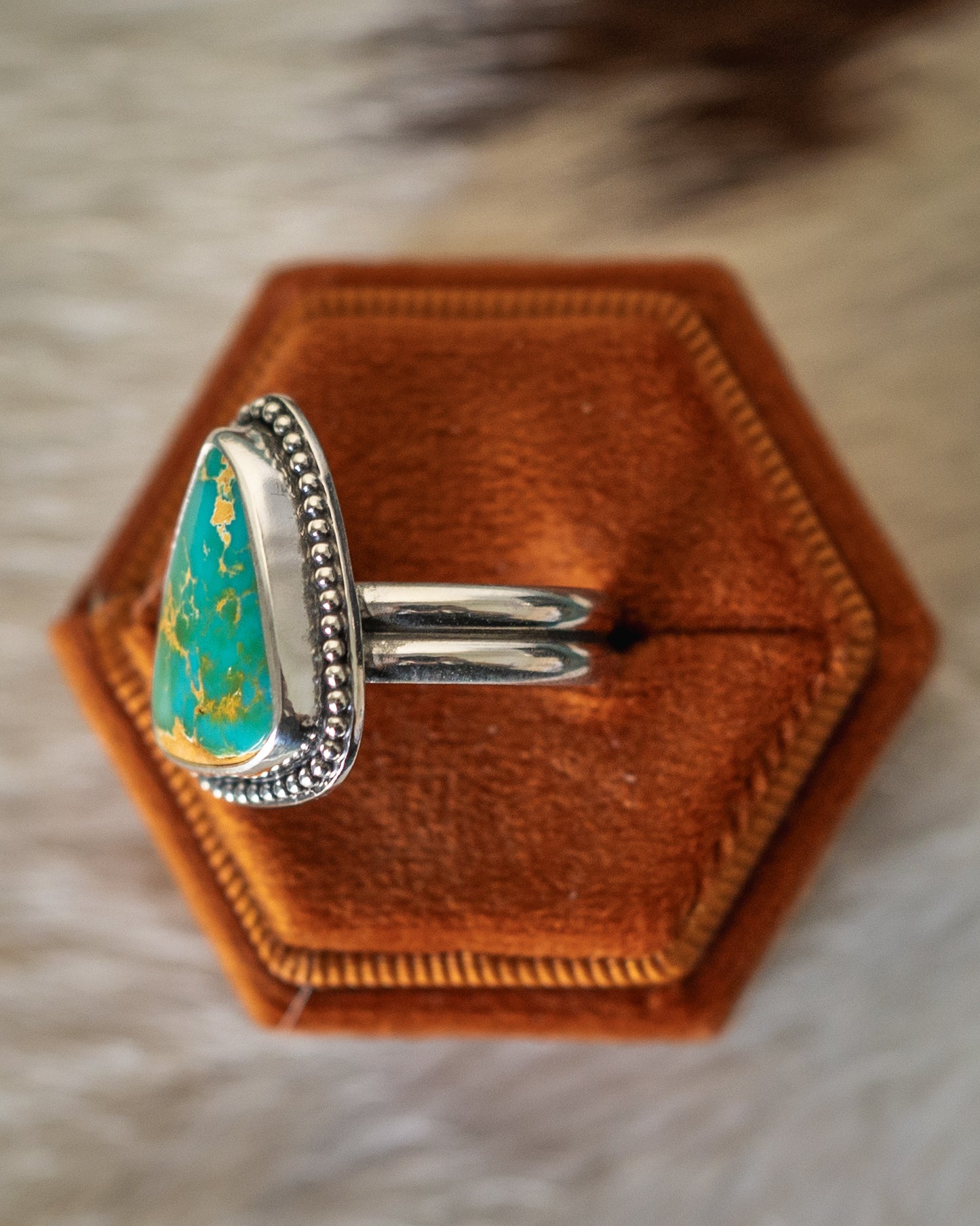 Vibrant Natural Royston Turquoise Ring