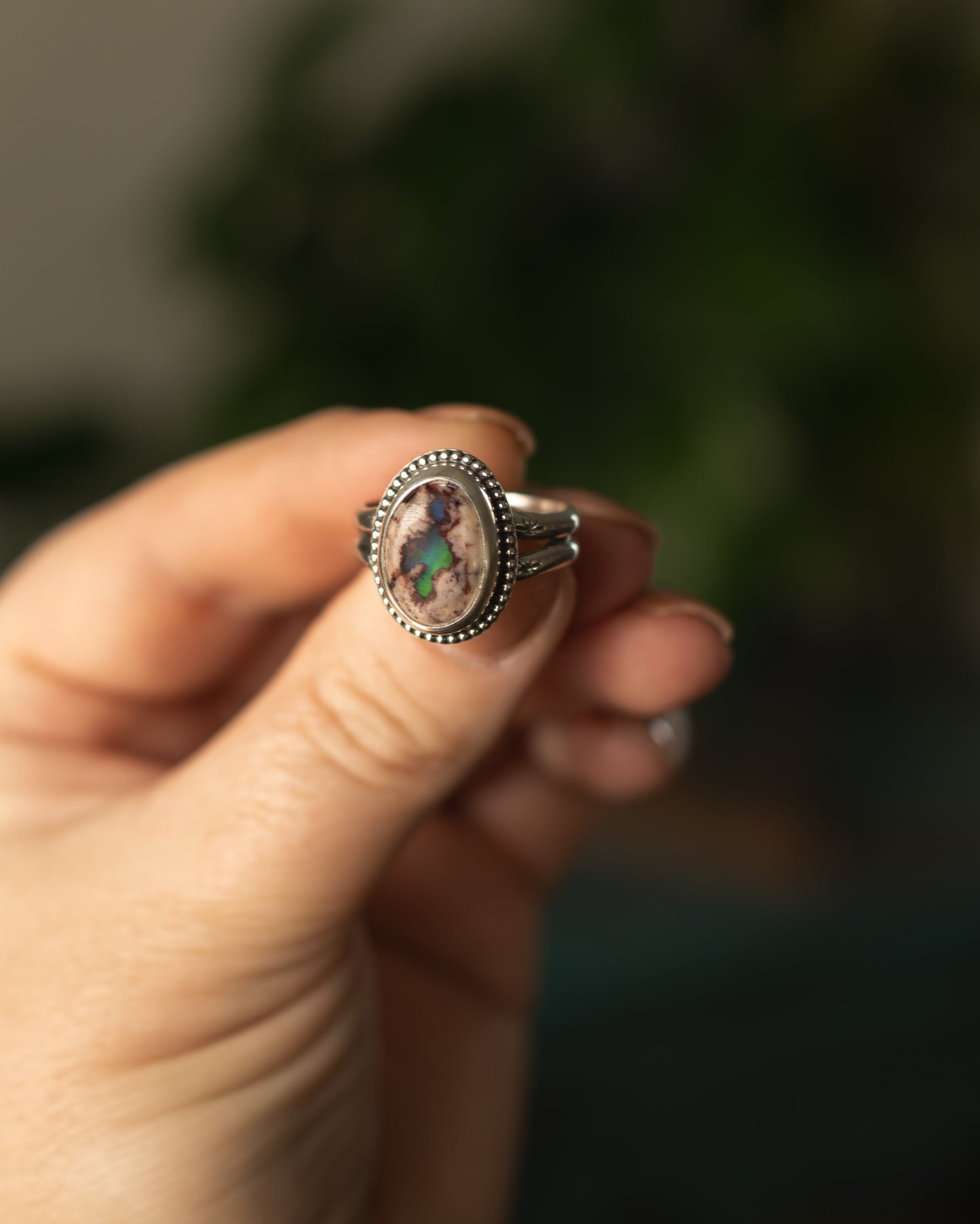 Natural Mexican Fire Opal Ring