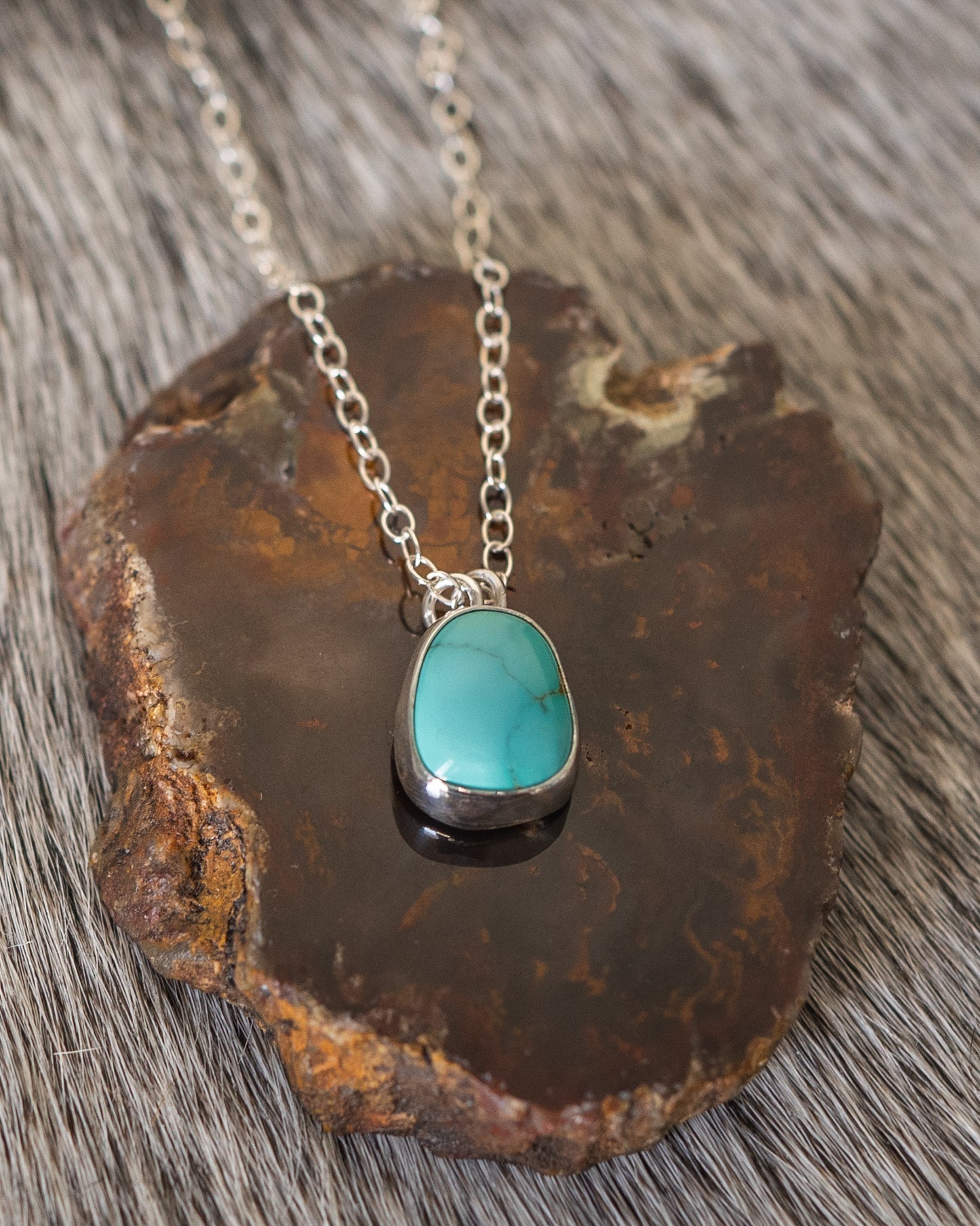 Dainty Natural Royston Turquoise Necklace