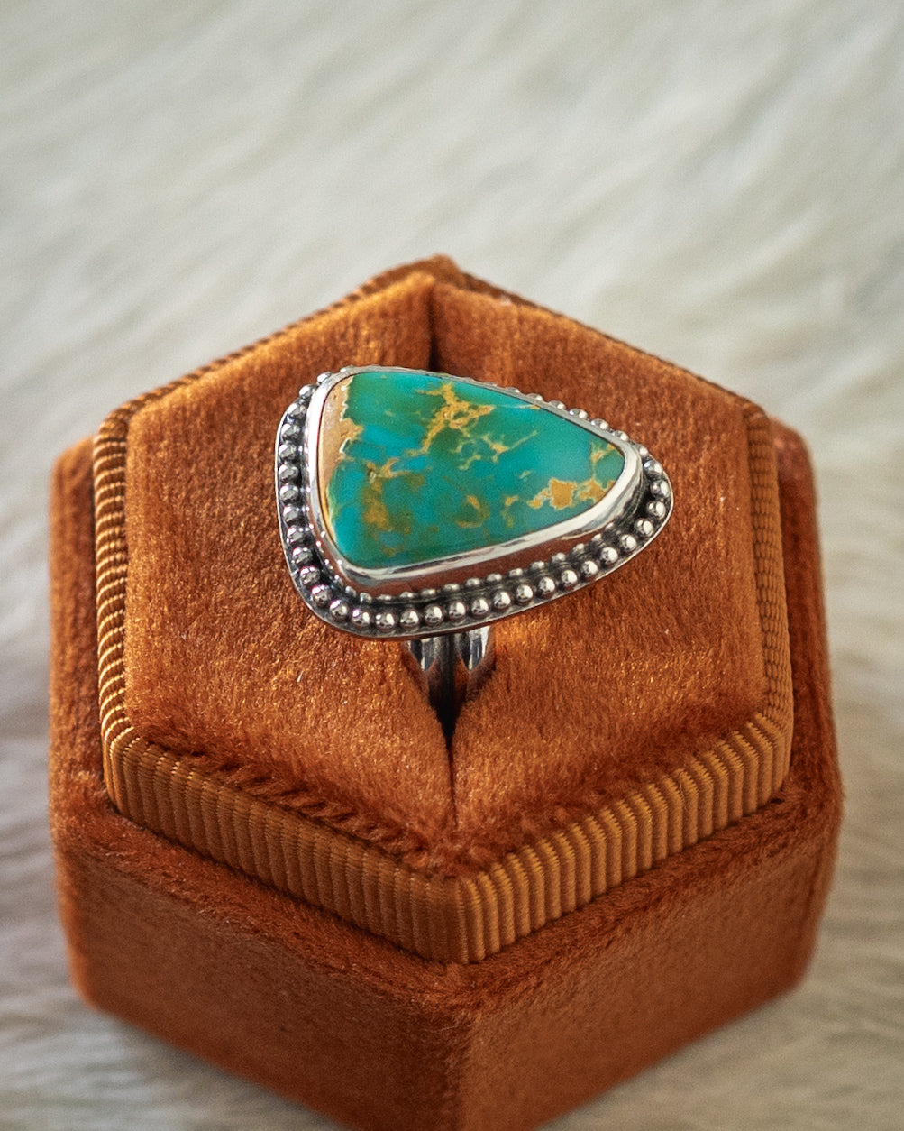 Vibrant Natural Royston Turquoise Ring