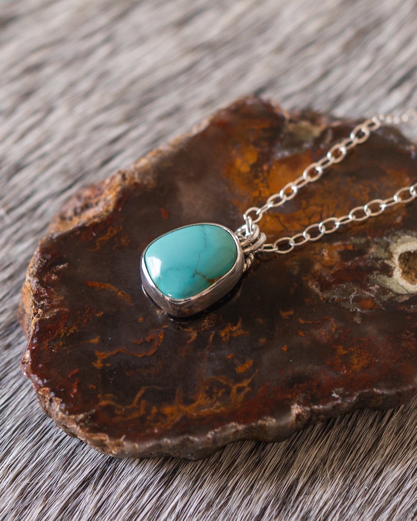 Dainty Natural Royston Turquoise Necklace