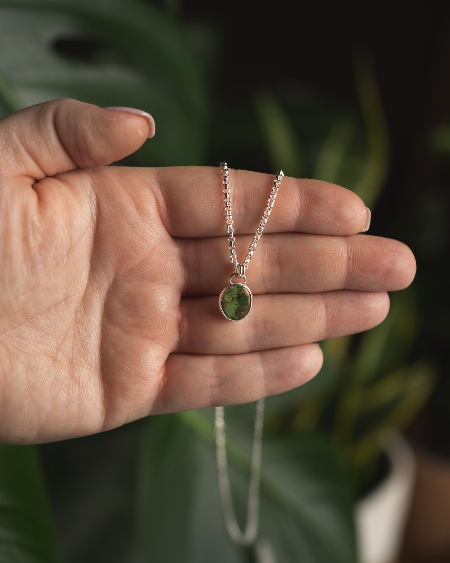 Dainty Natural Royston Turquoise Necklace