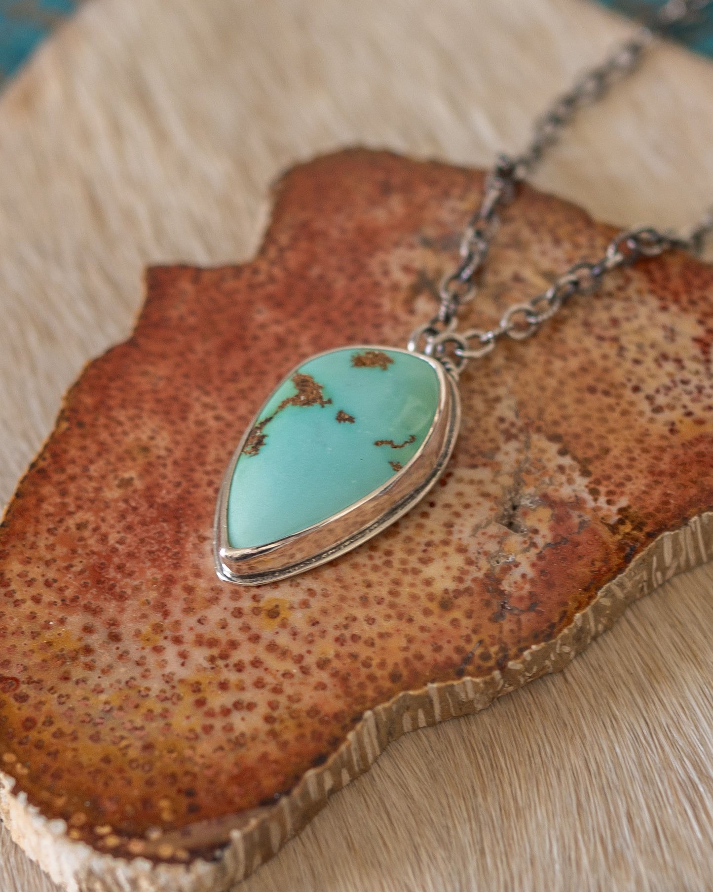 Natural High Grade Royston Turquoise Necklace