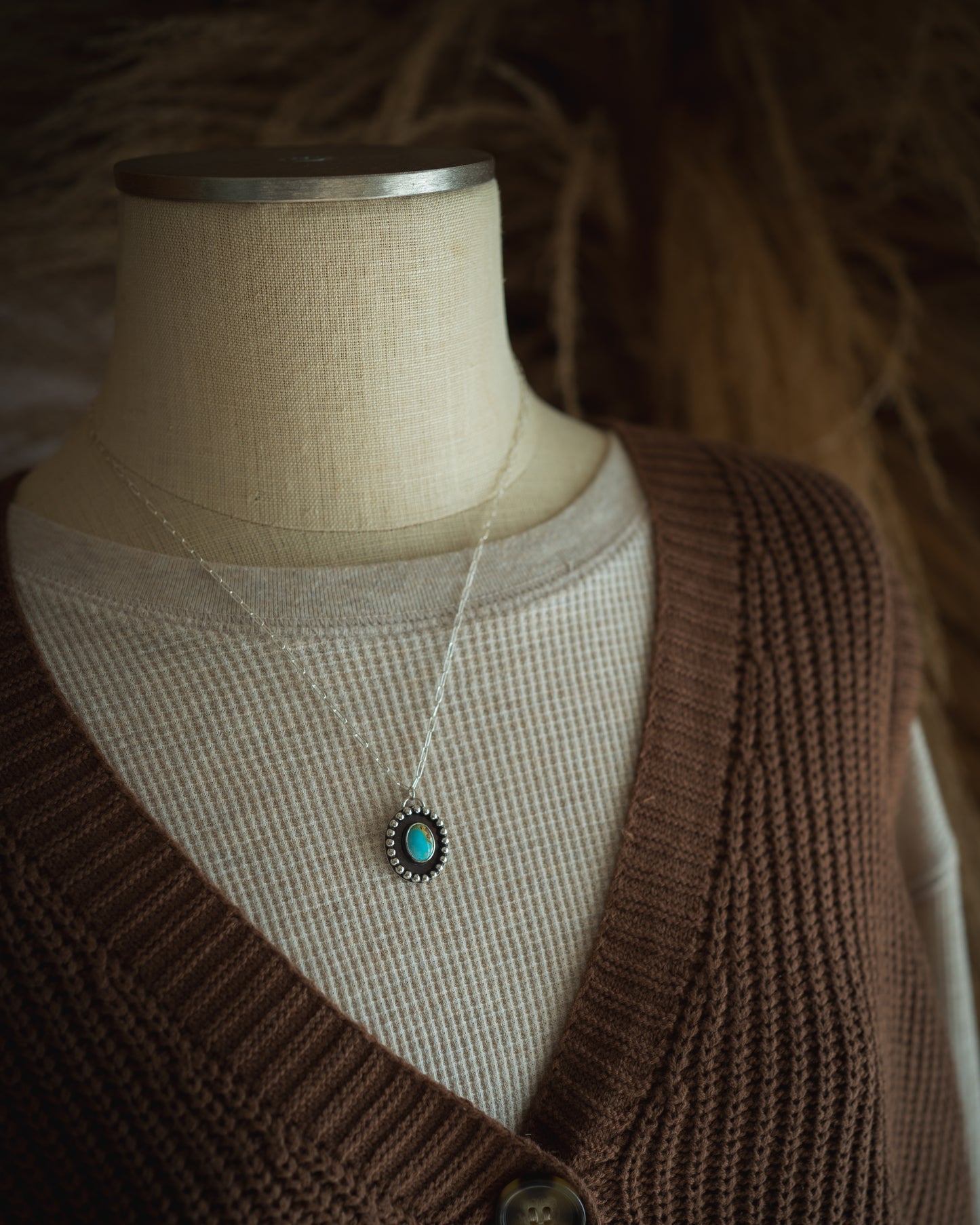 Natural Ol’ Willie Turquoise Shadow Necklace