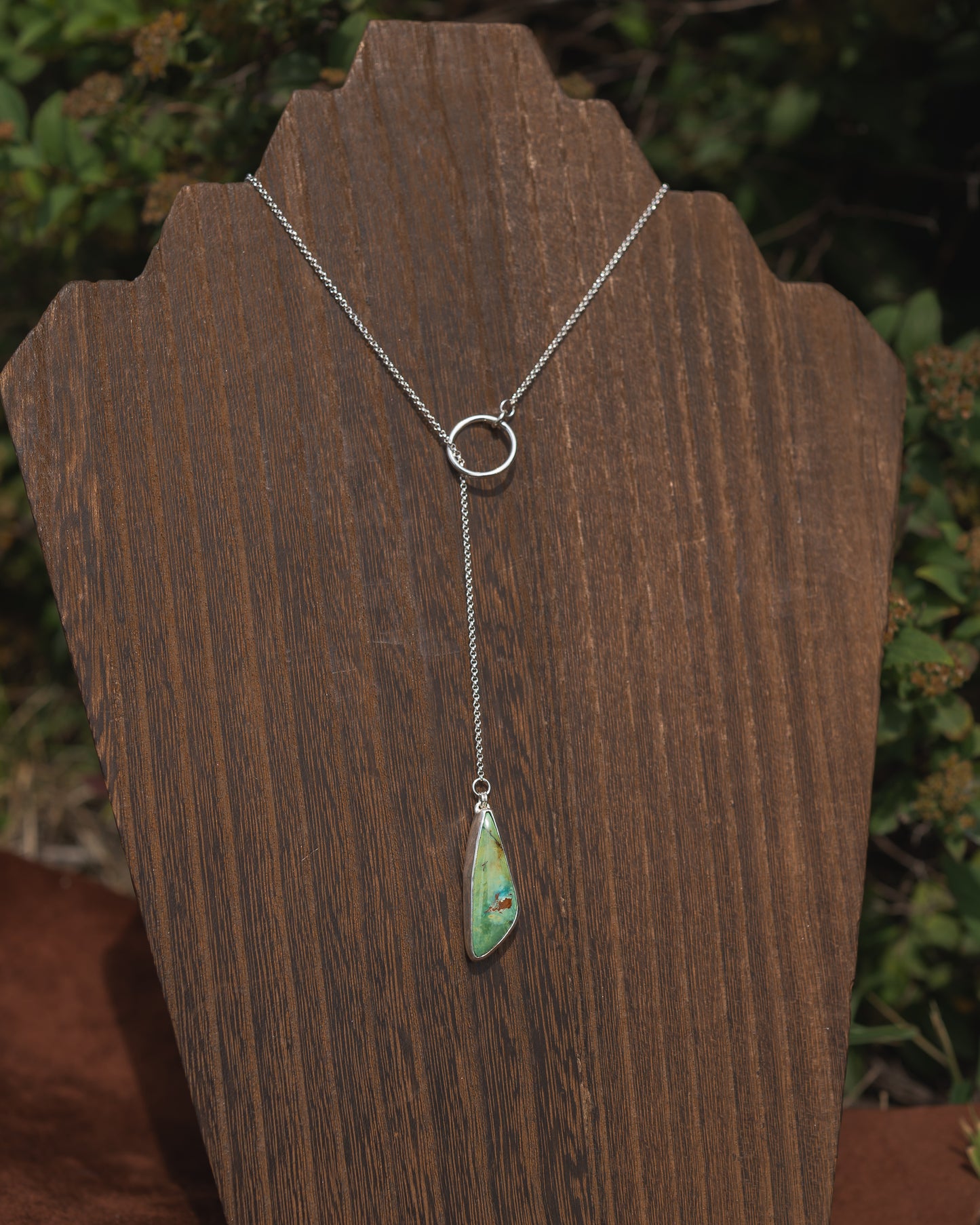 Natural Royston Turquoise Lariat