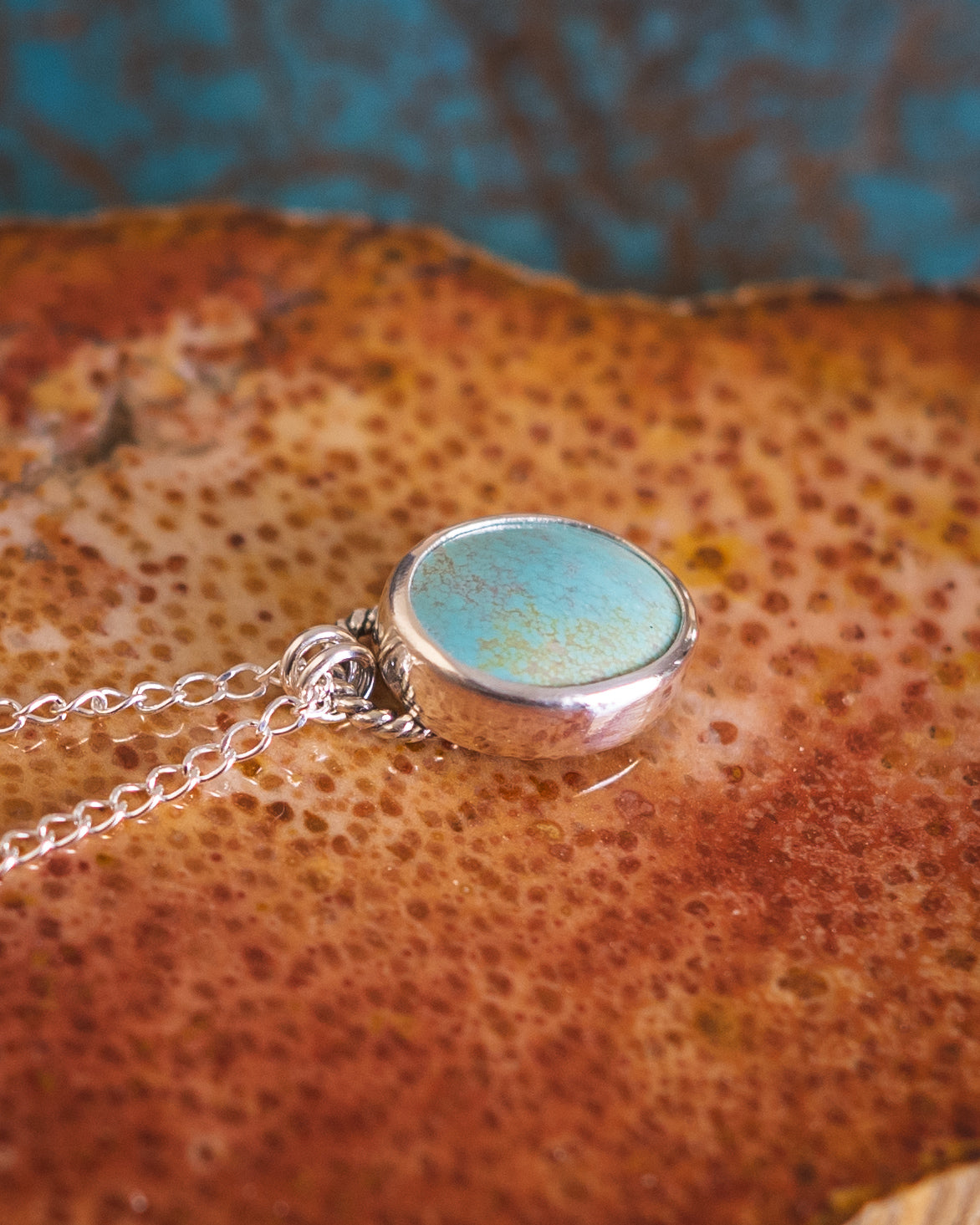 Natural Happy Turquoise Dainty Necklace