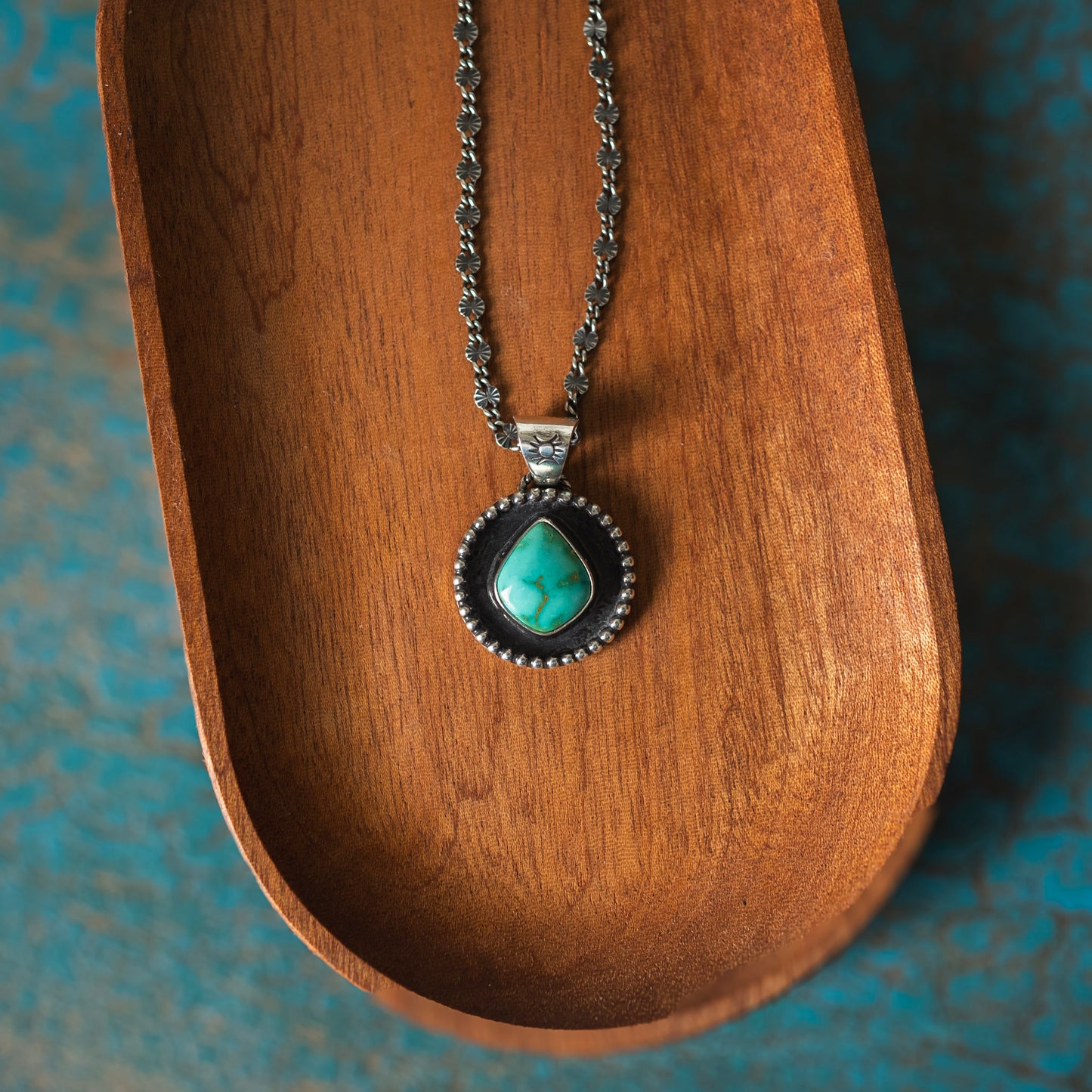 Natural Royston Turquoise Shadow Necklace