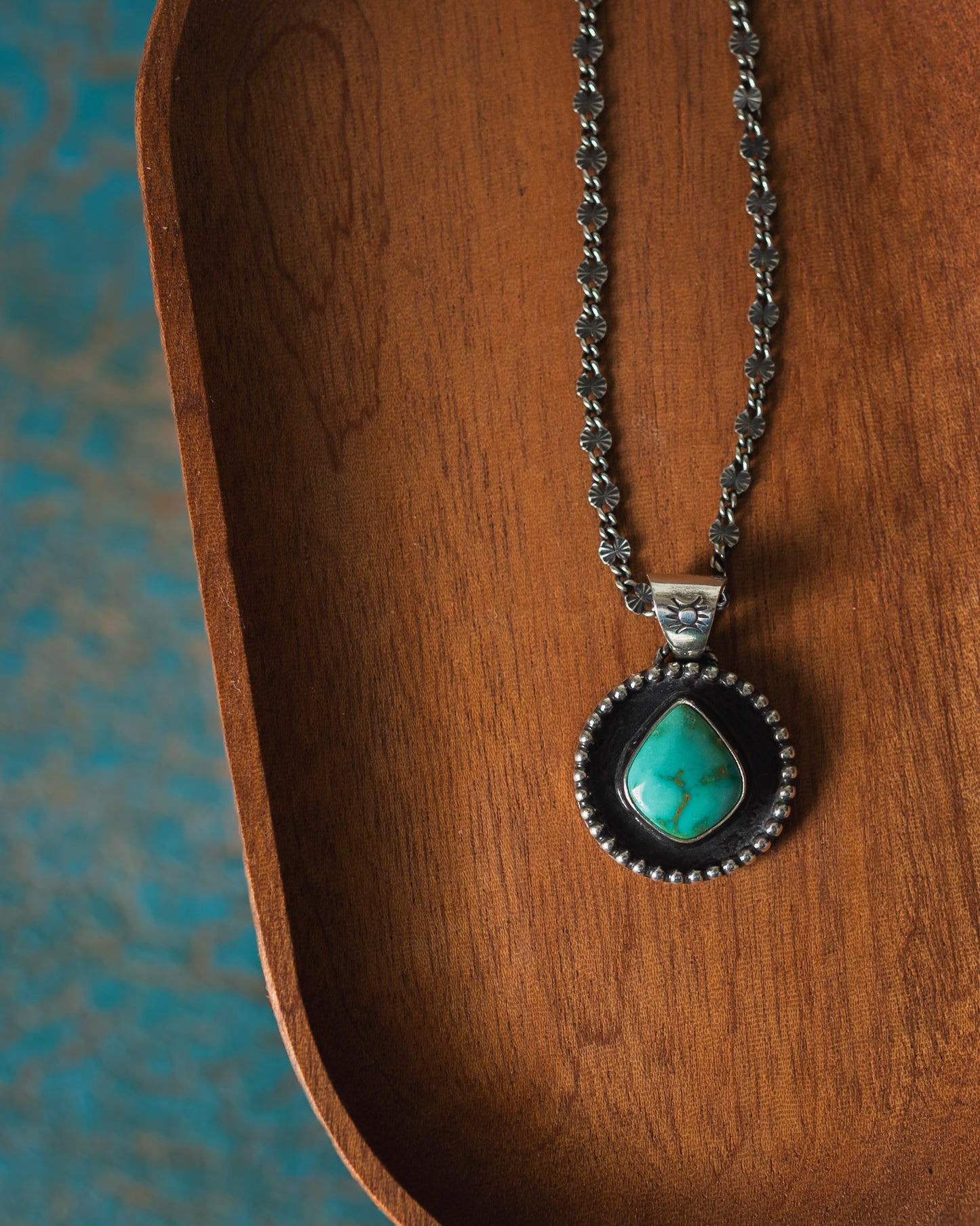 Natural Royston Turquoise Shadow Necklace