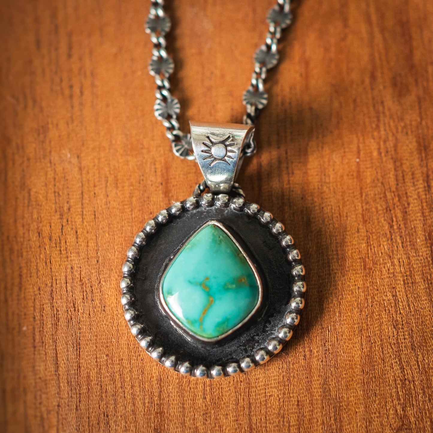 Natural Royston Turquoise Shadow Necklace