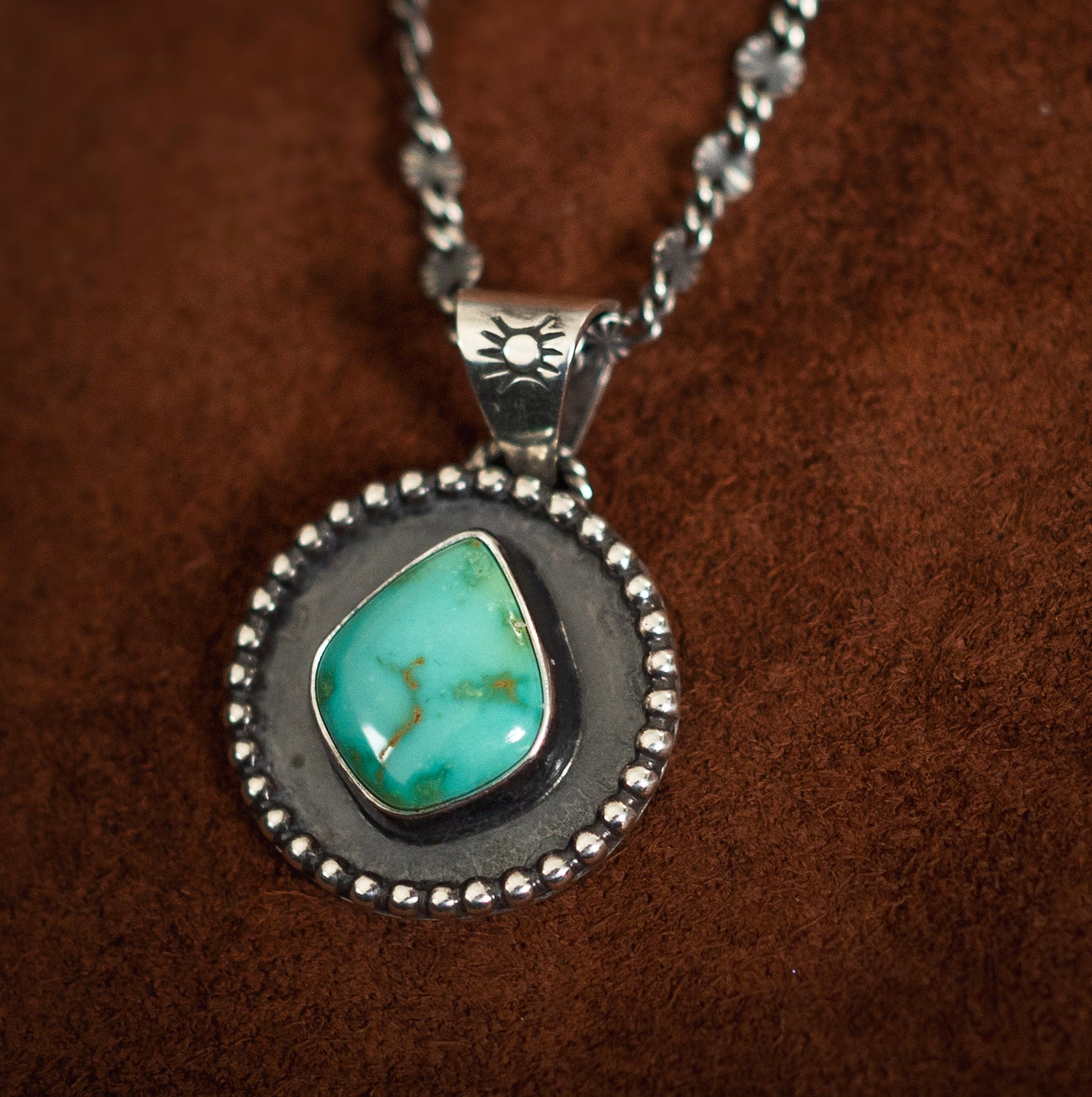 Natural Royston Turquoise Shadow Necklace