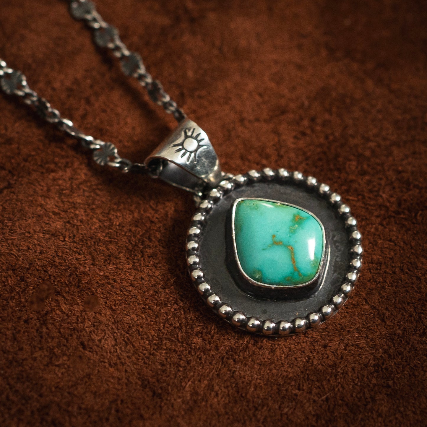 Natural Royston Turquoise Shadow Necklace