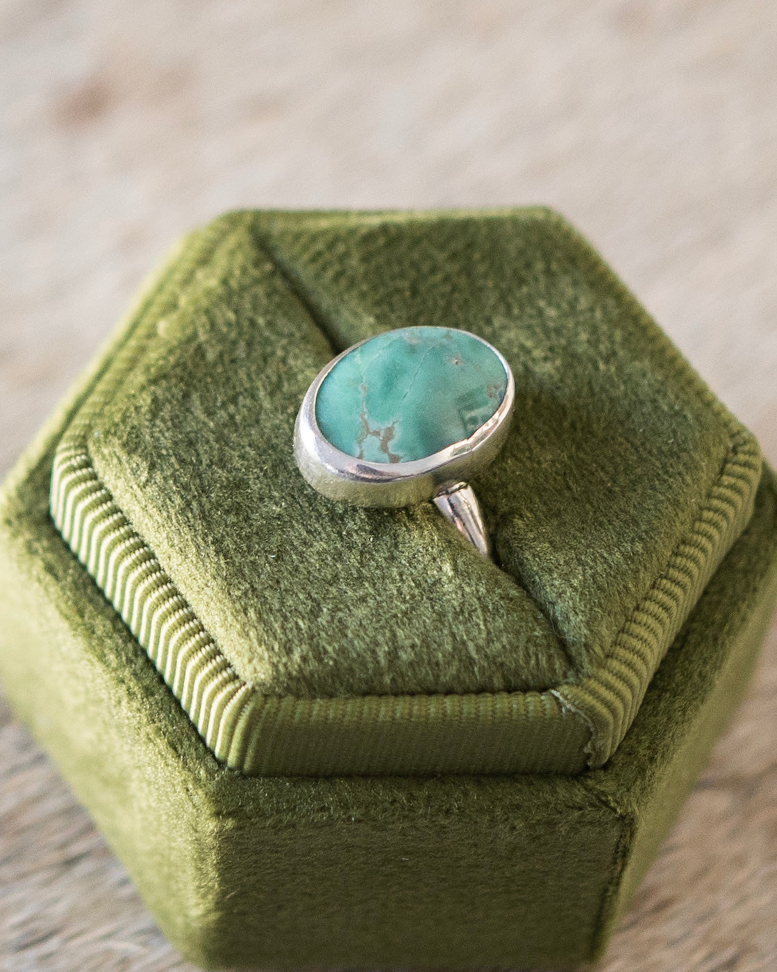 Natural Siren Storm Variscite Ring