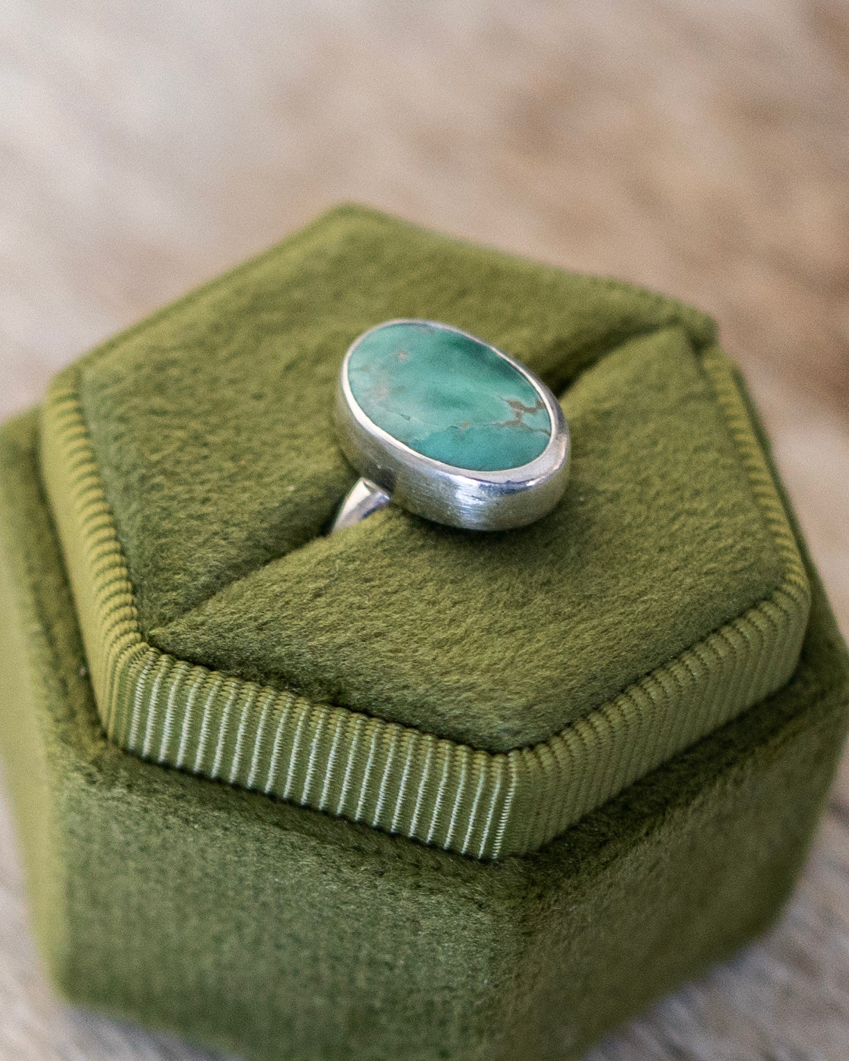 Natural Siren Storm Variscite Ring