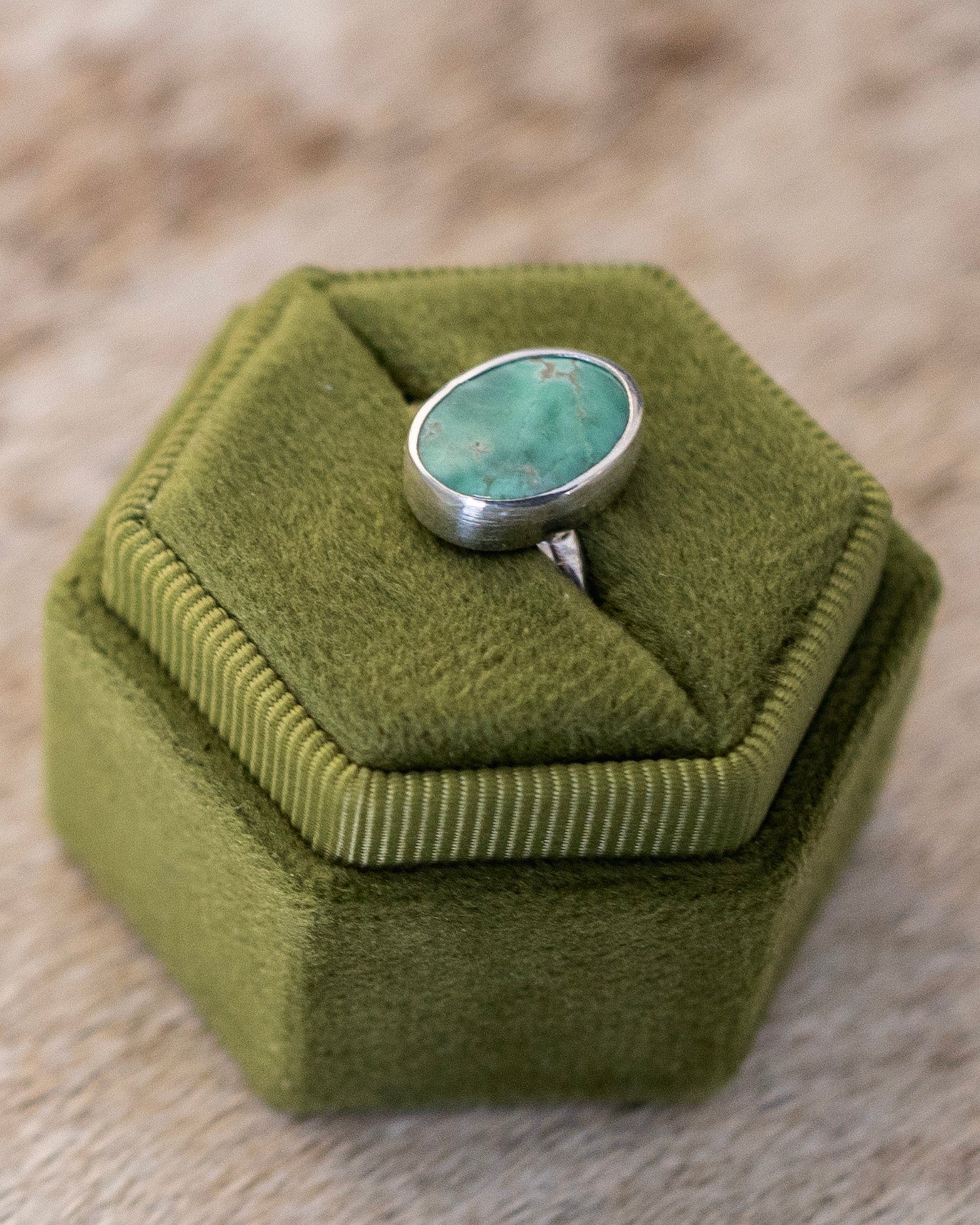 Natural Siren Storm Variscite Ring