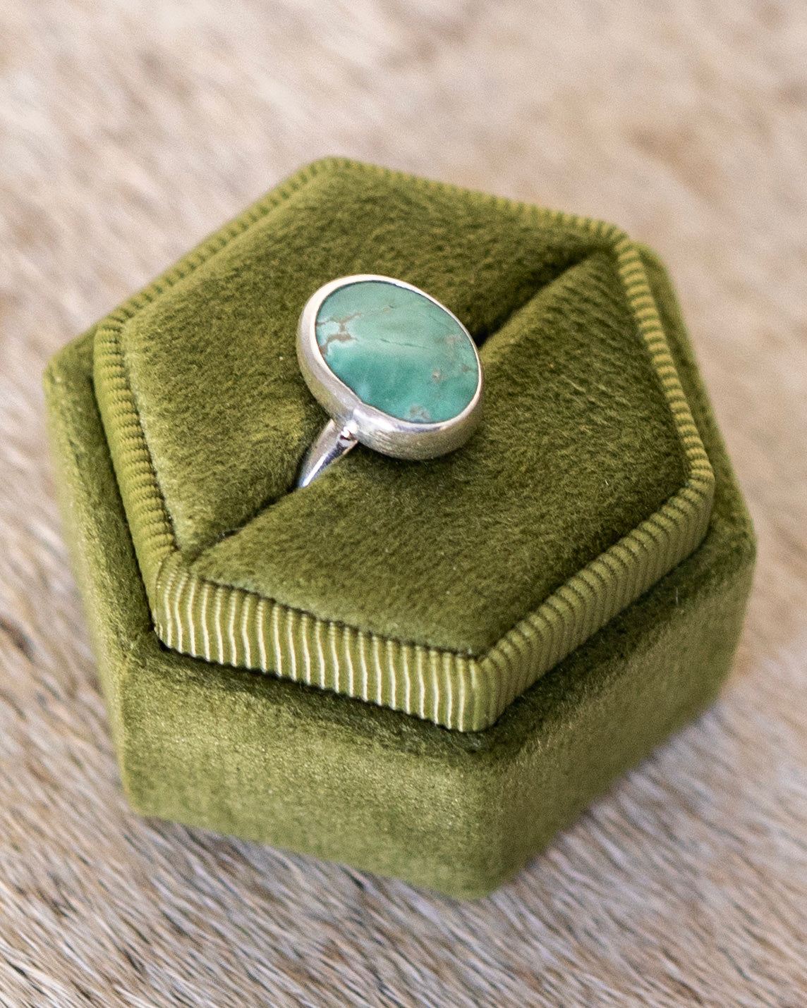 Natural Siren Storm Variscite Ring