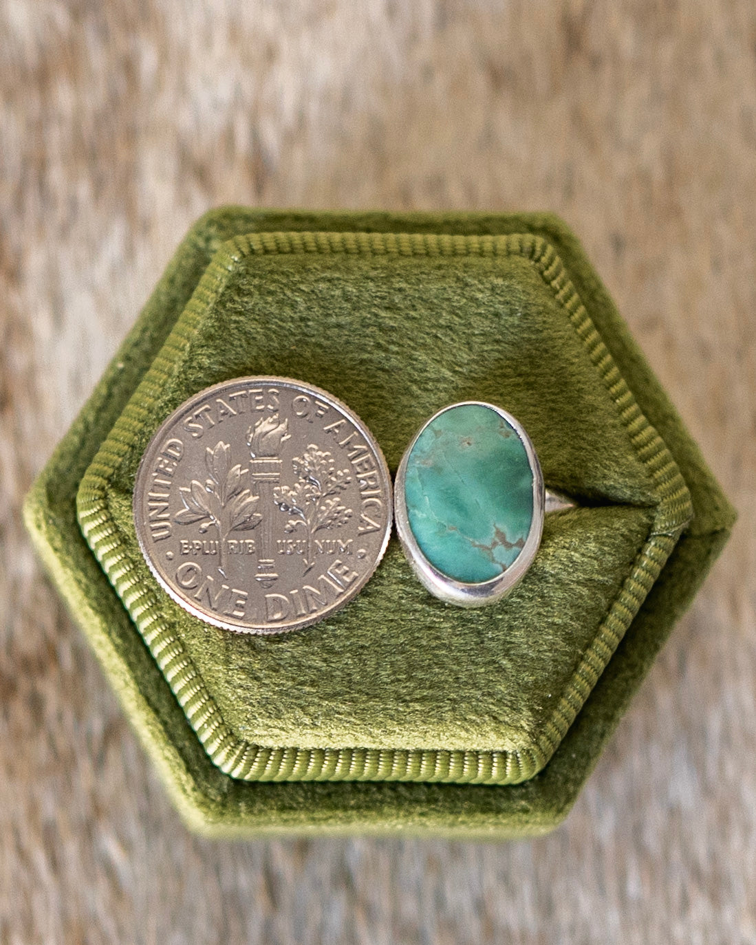 Natural Siren Storm Variscite Ring