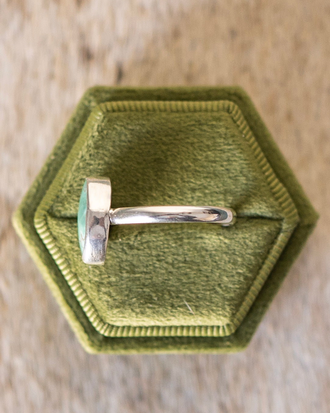 Natural Siren Storm Variscite Ring